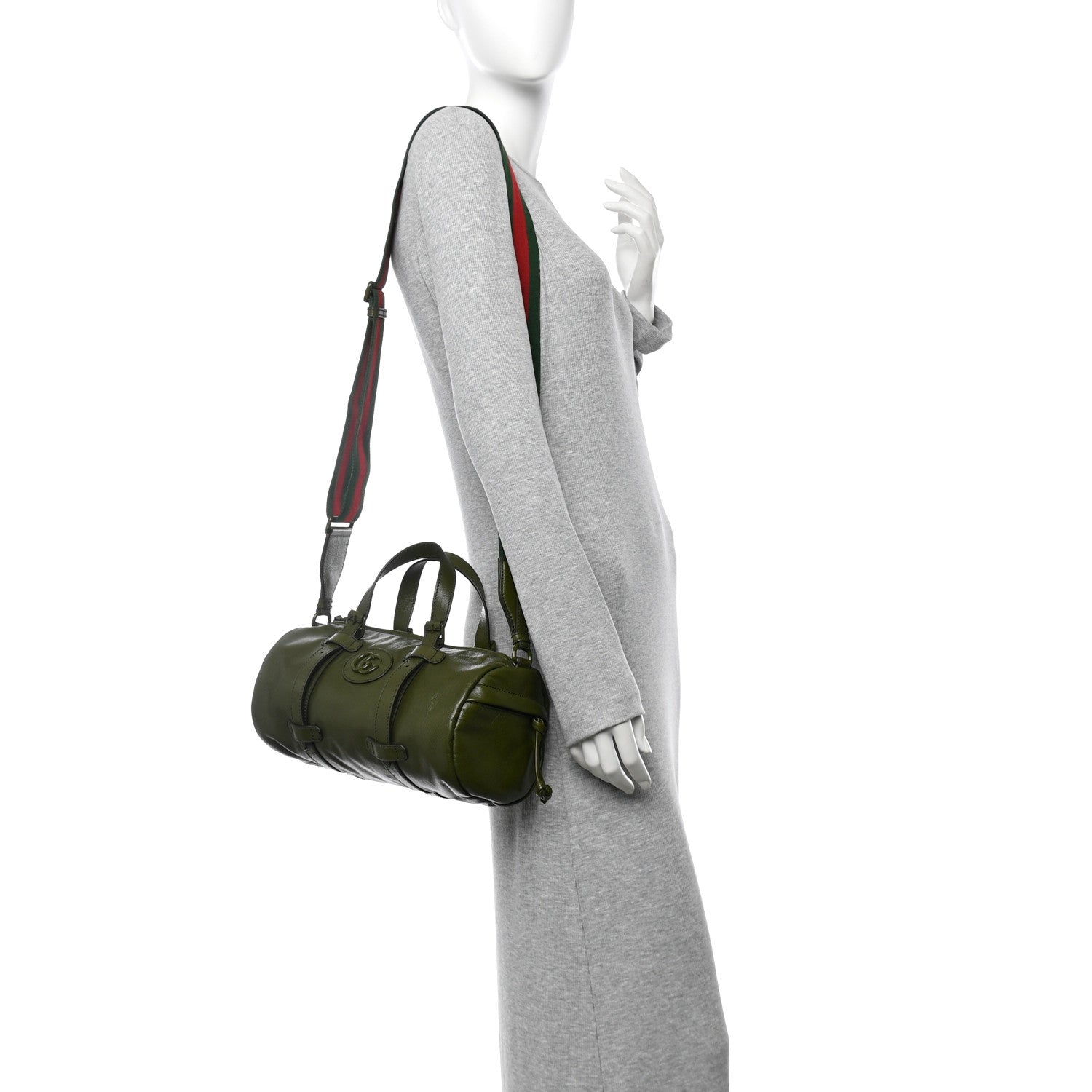 Piuma Lux Energy Monochrome Web Duffle Bag Green