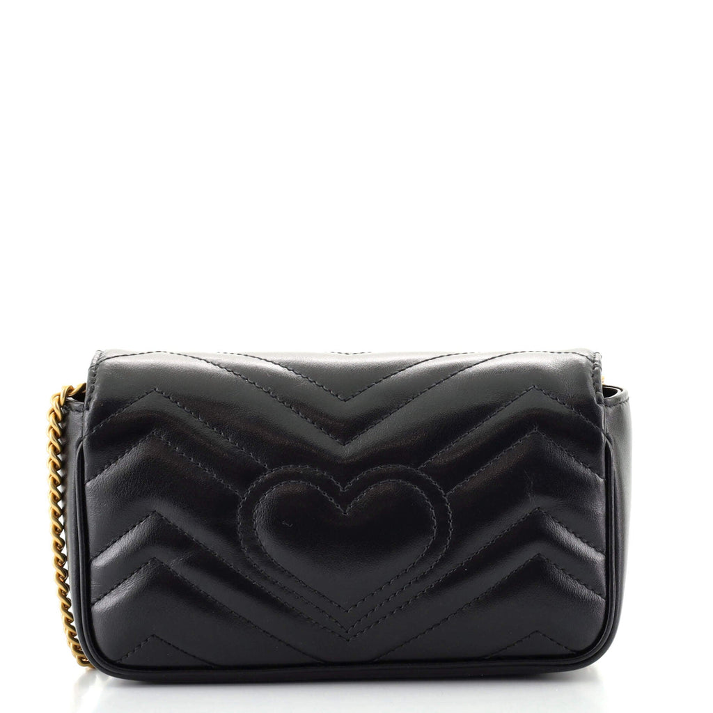 GG Marmont Flap Bag Matelasse Leather Super Mini