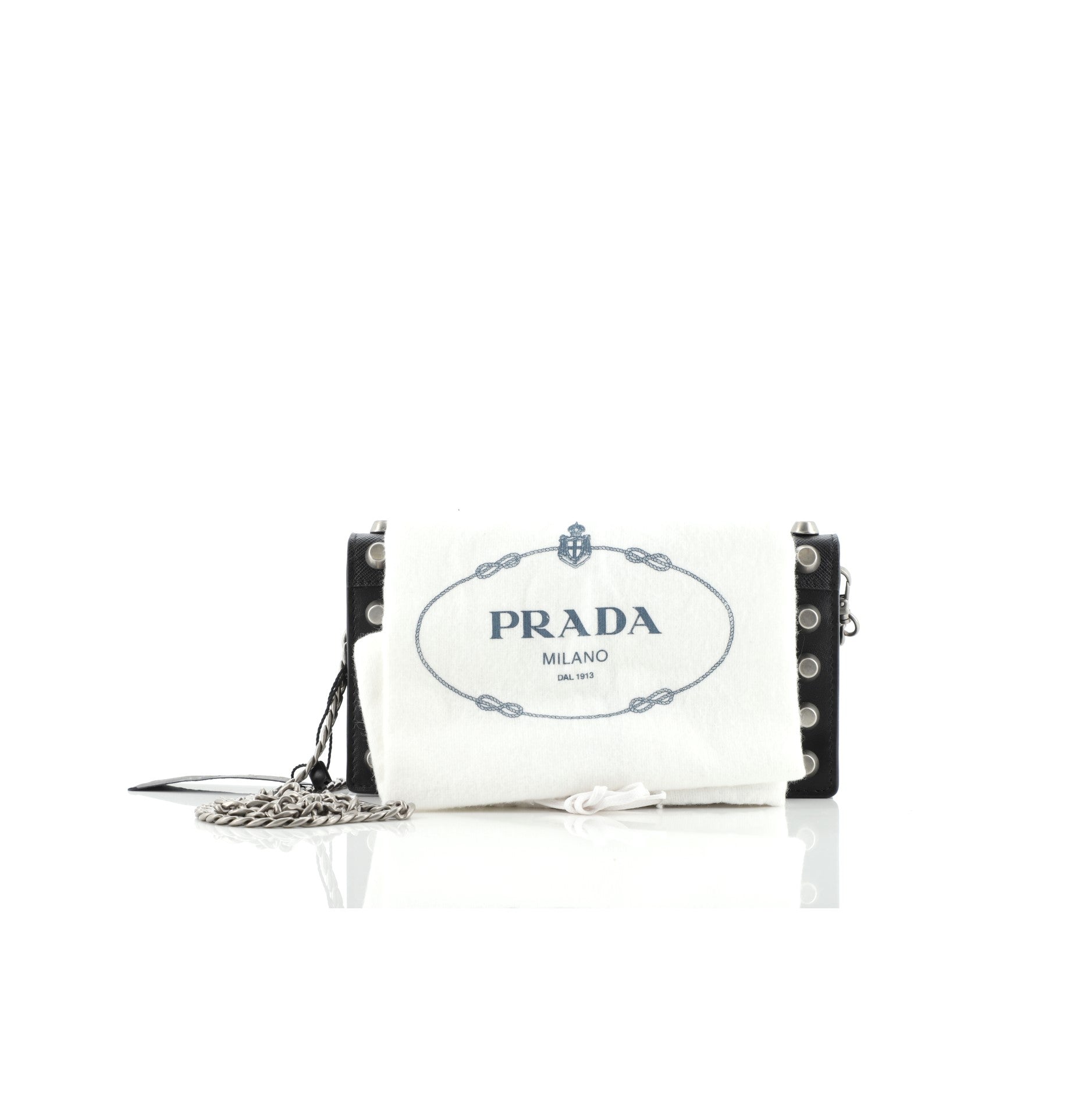 Cahier Crossbody Bag Studded City Calf and Saffiano Leather Mini