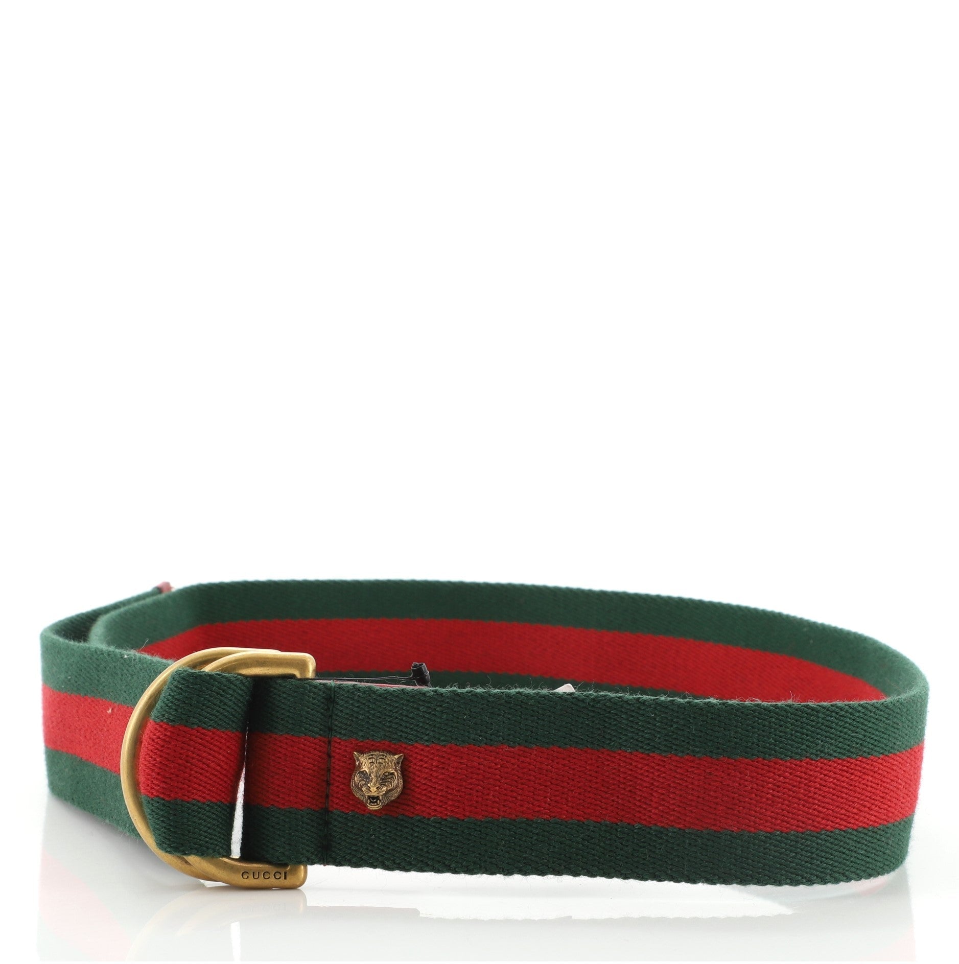 Feline Head Web Belt Canvas Wide 95