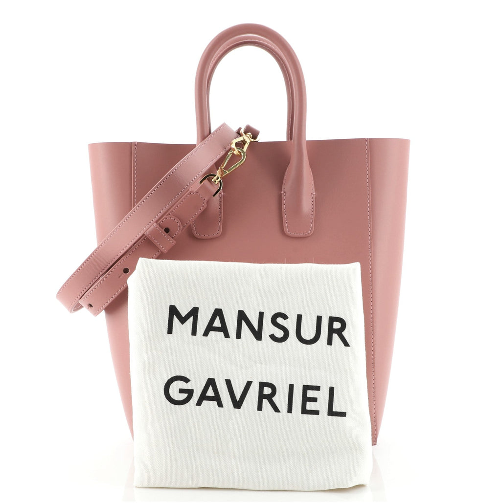 Logo North South Tote Leather Mini