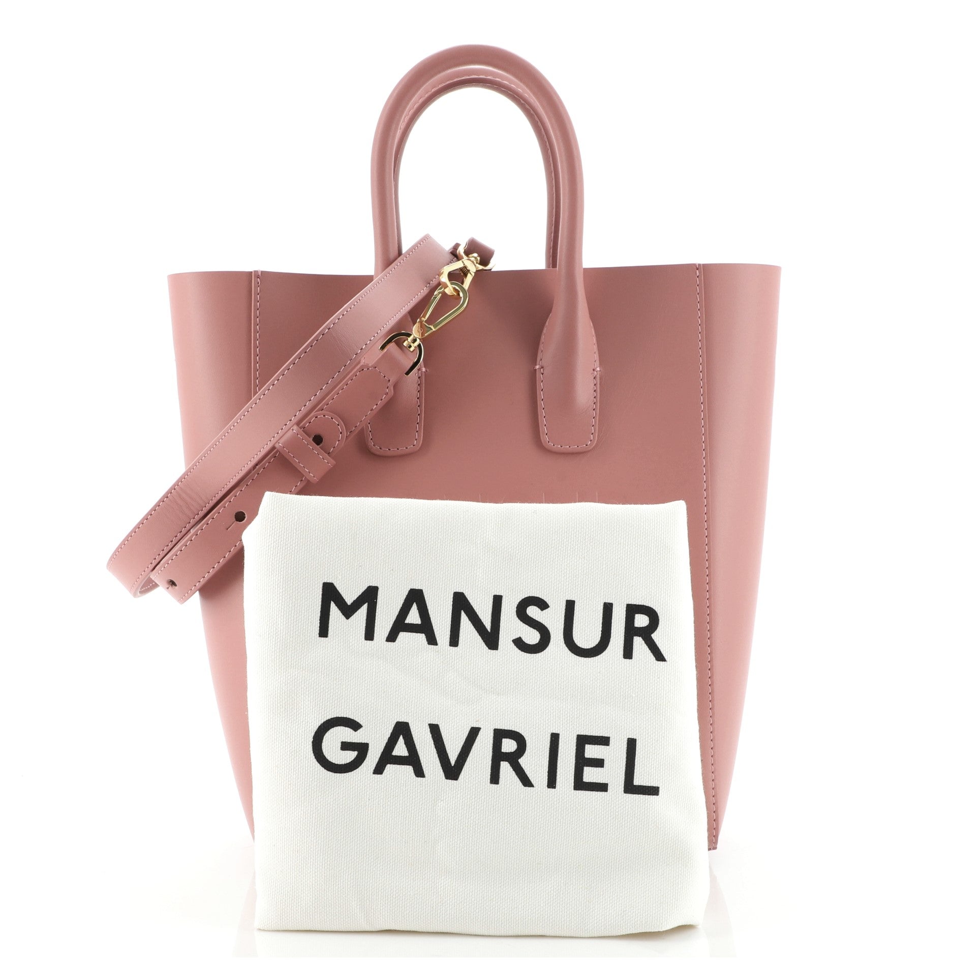 Logo North South Tote Leather Mini