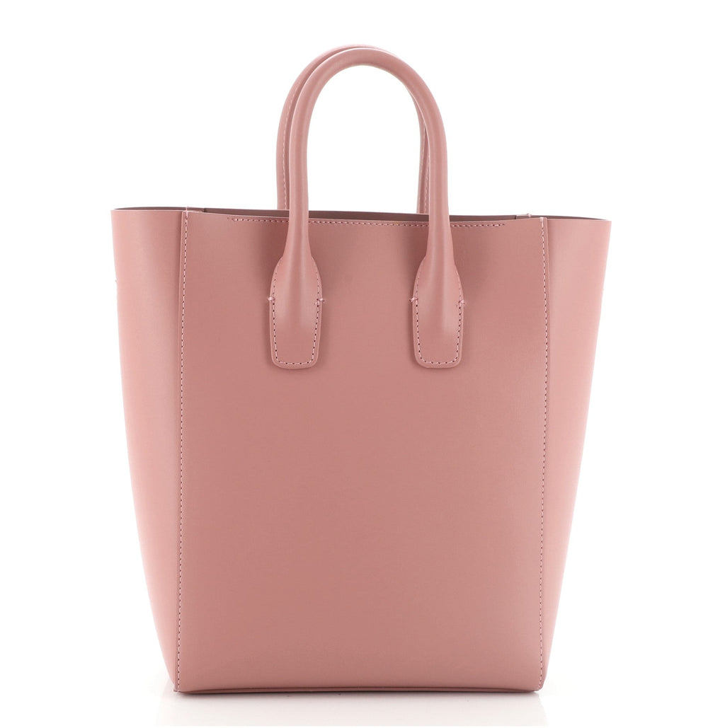 Logo North South Tote Leather Mini