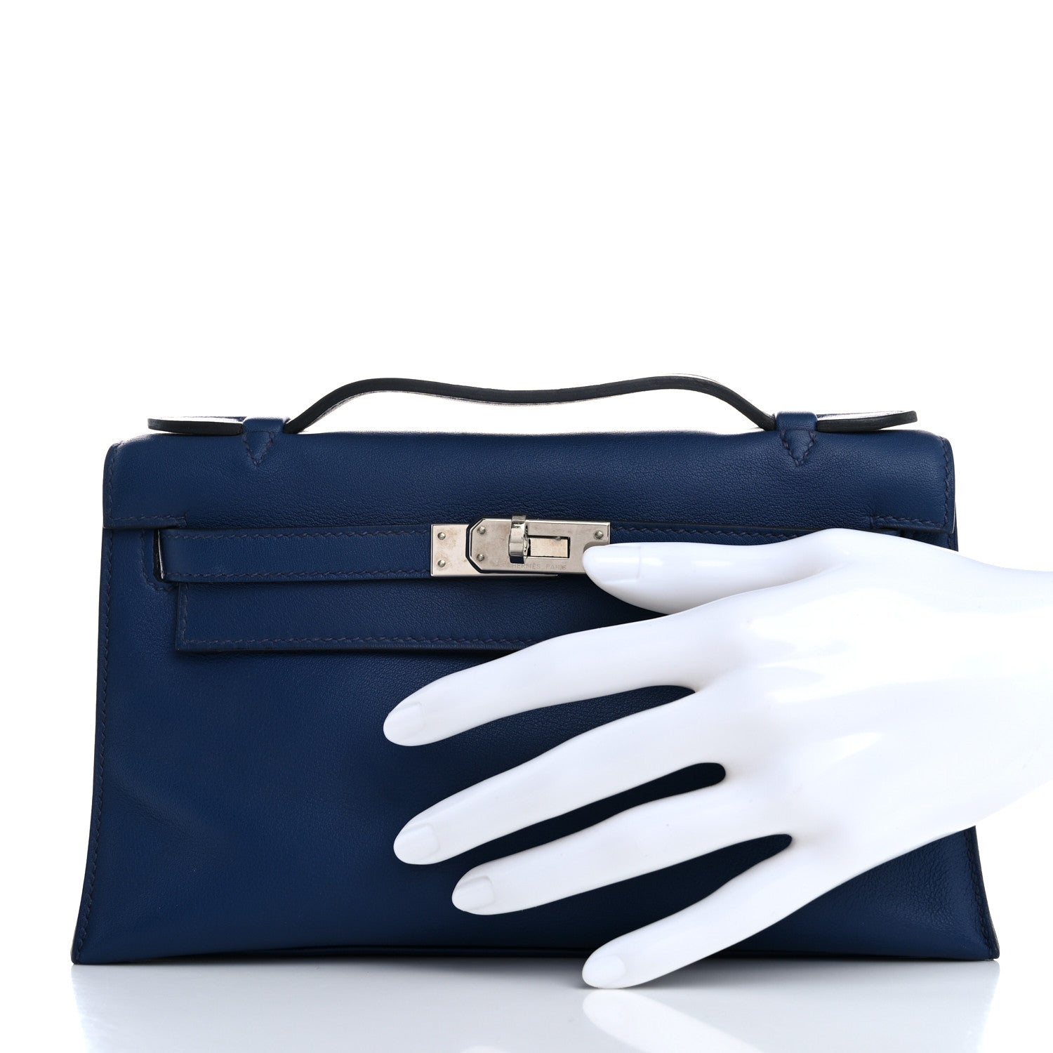 Swift Kelly Pochette Clutch Bleu Saphir