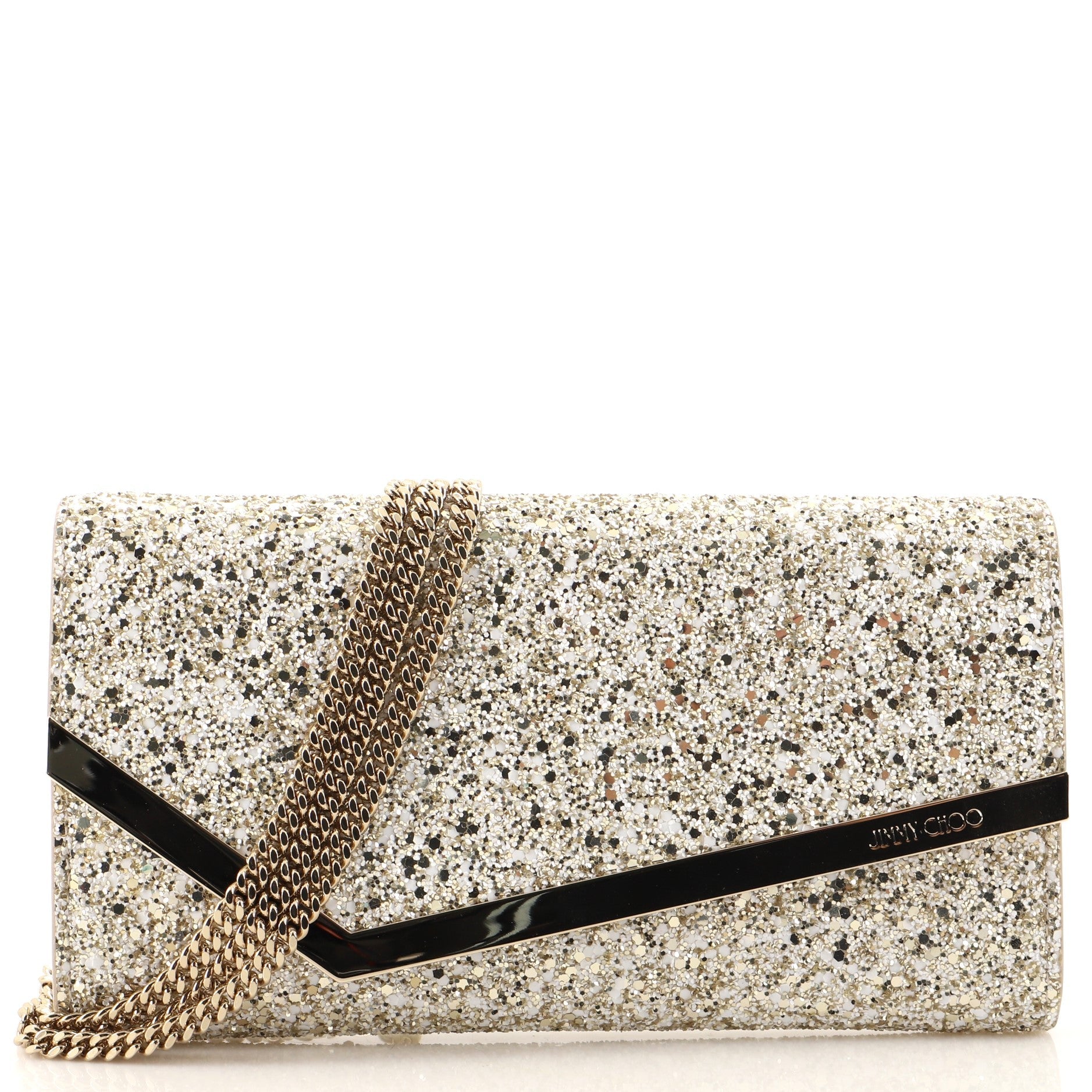 Emmie Clutch Glitter Leather
