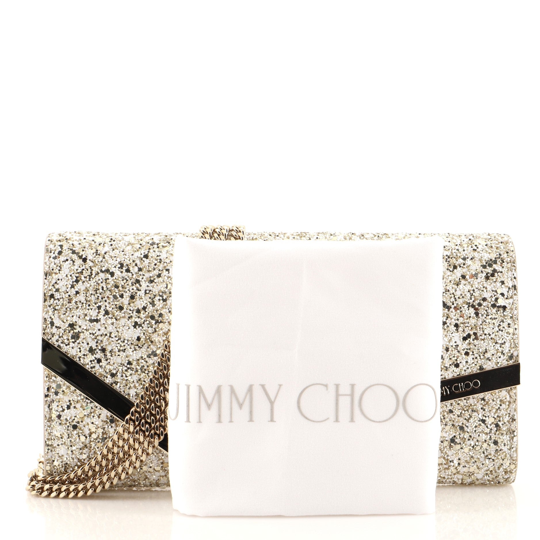 Emmie Clutch Glitter Leather