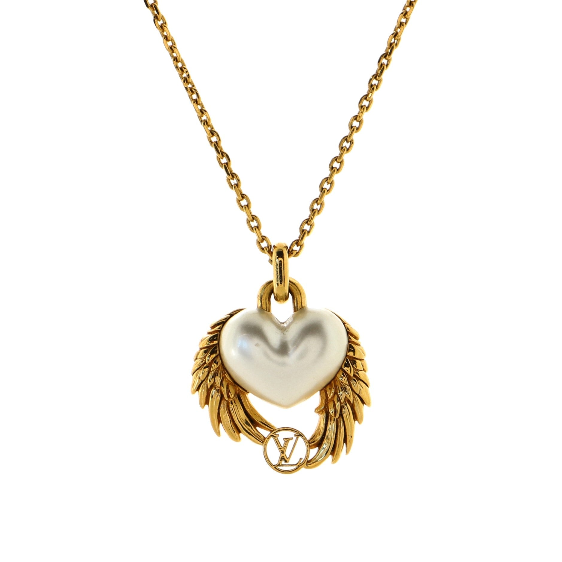 Angle Love Necklace Metal and Resin