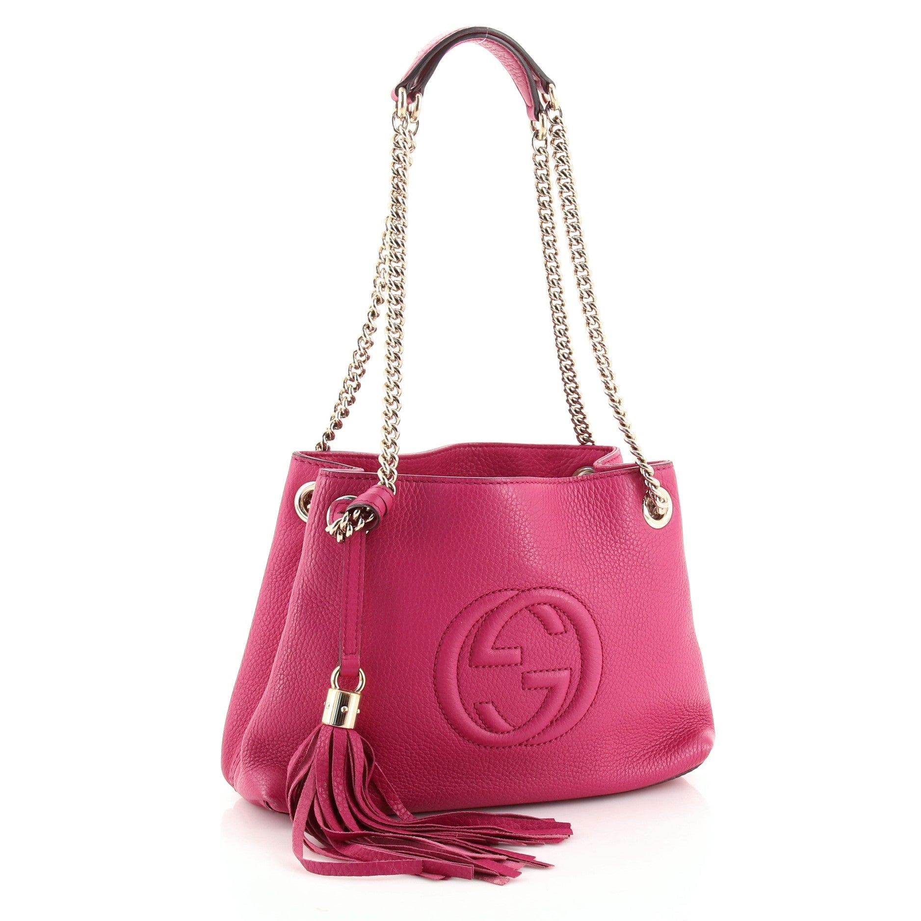 Soho Chain Strap Shoulder Bag Leather Mini