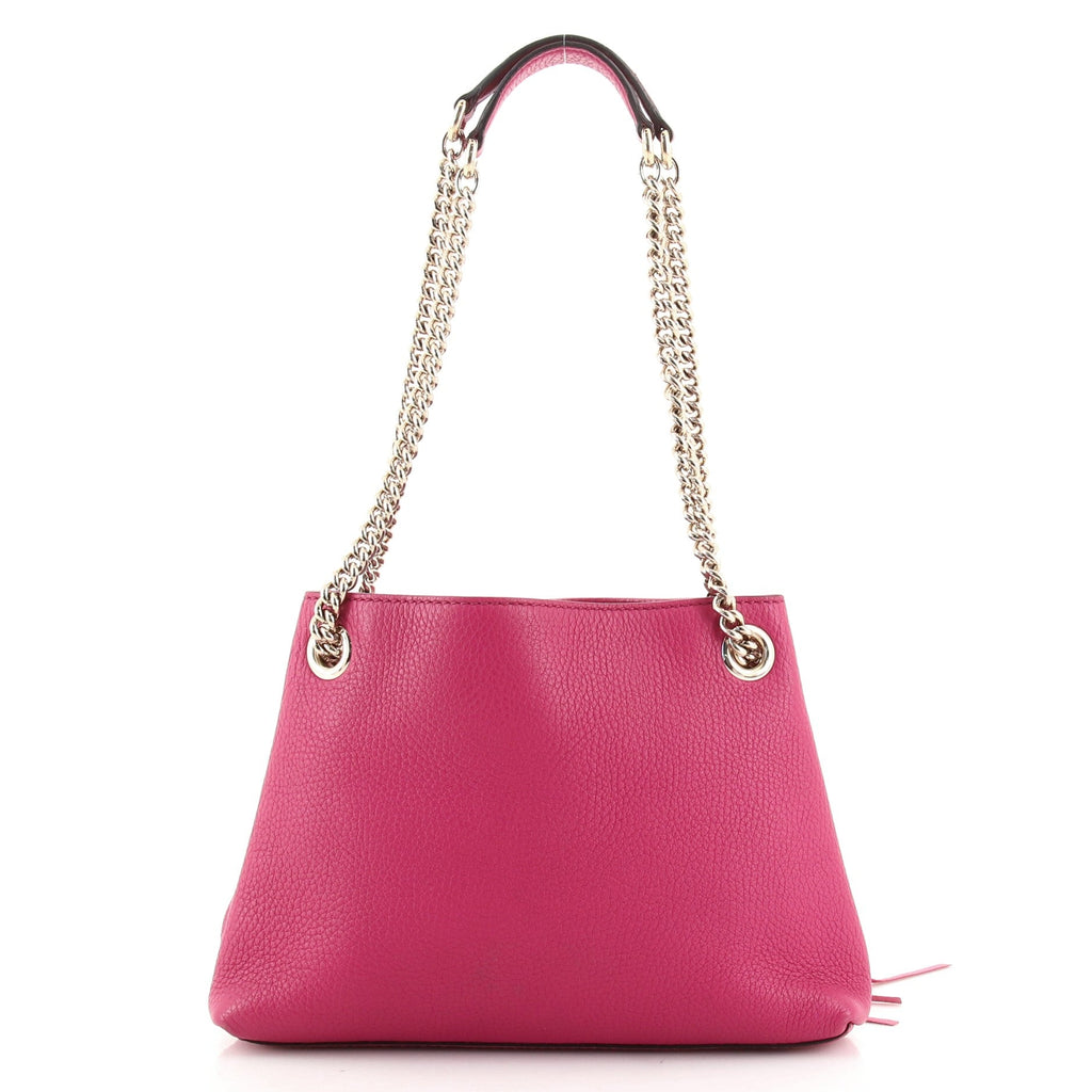 Soho Chain Strap Shoulder Bag Leather Mini