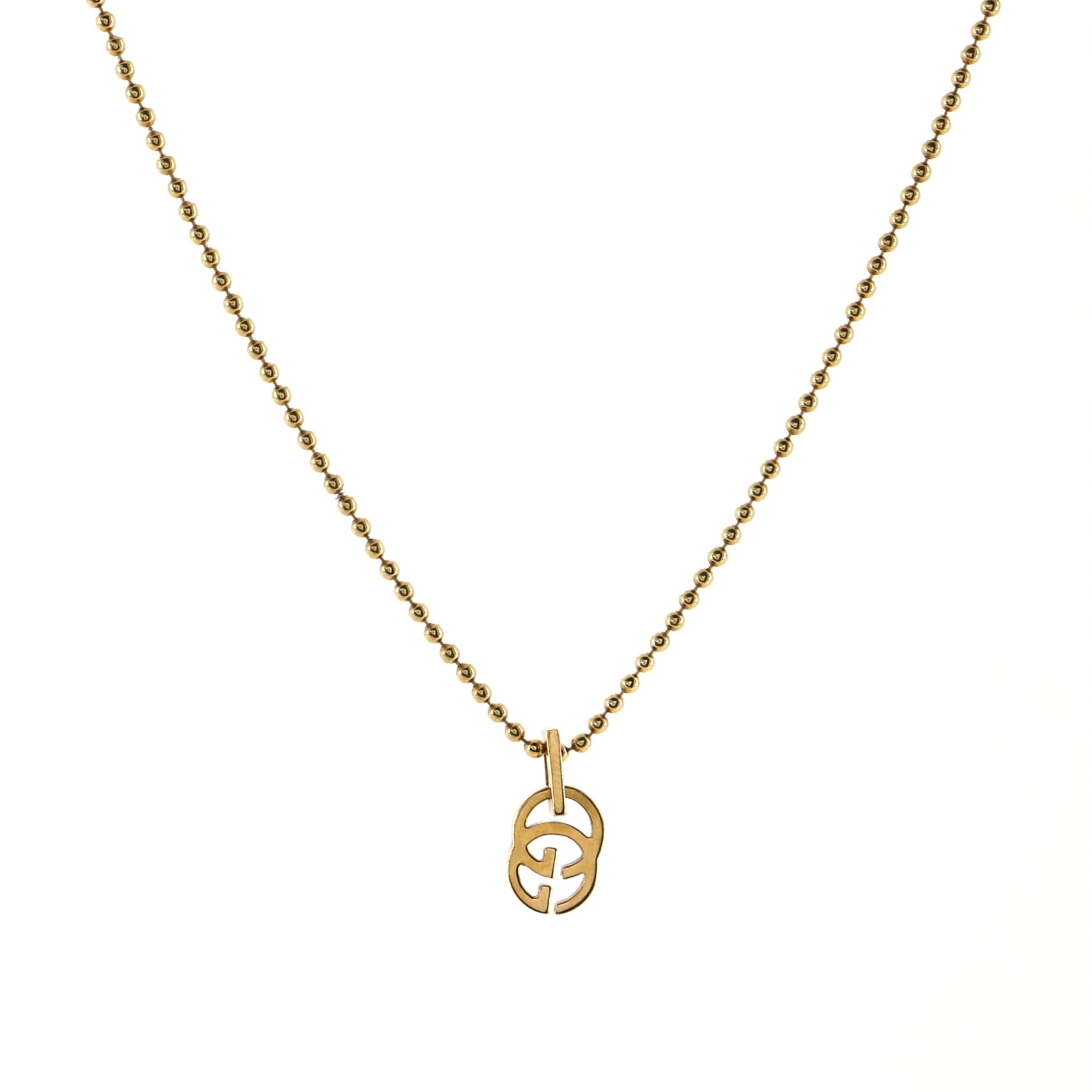 GG Running Pendant Necklace 18K Yellow Gold