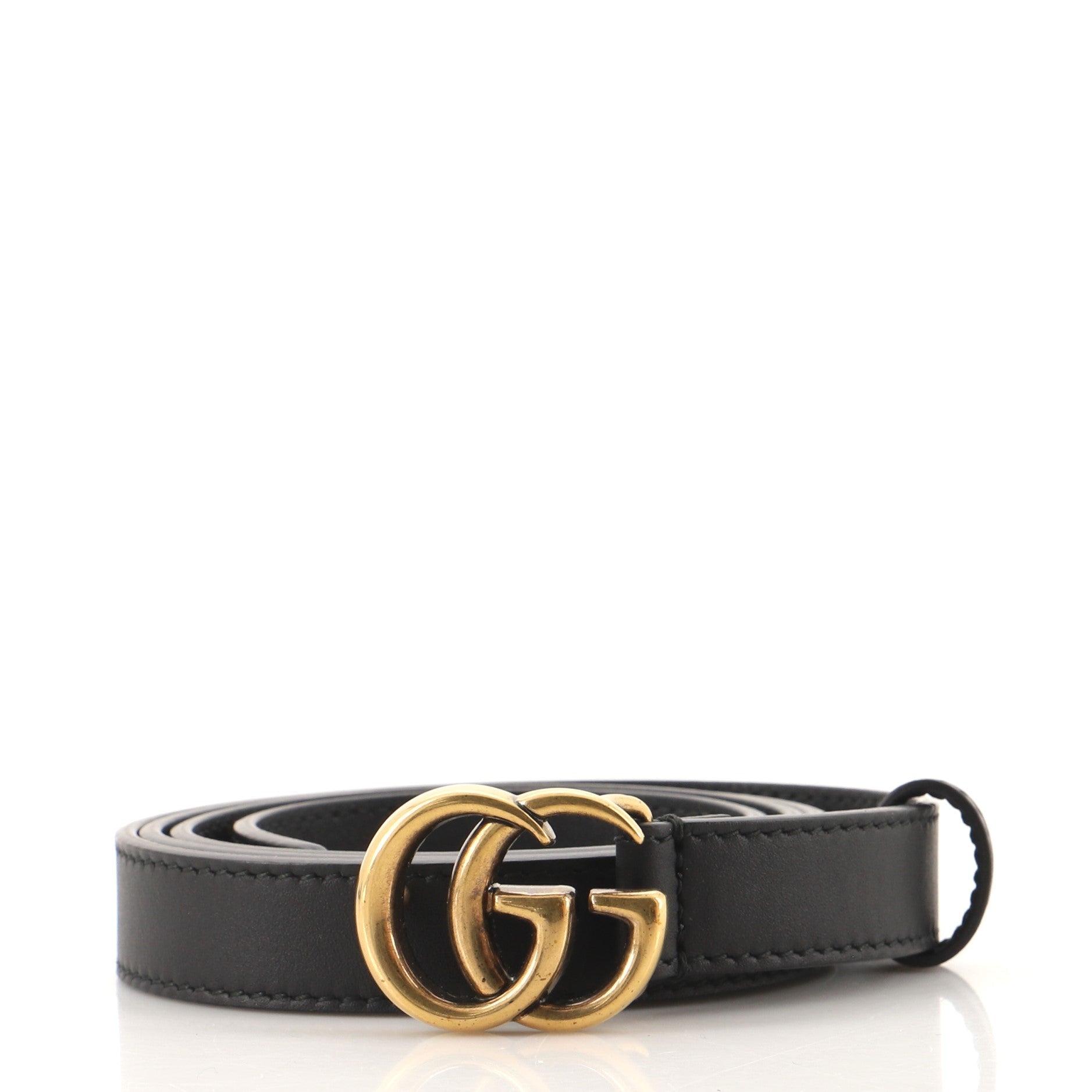 GG Marmont Belt Leather Thin 95