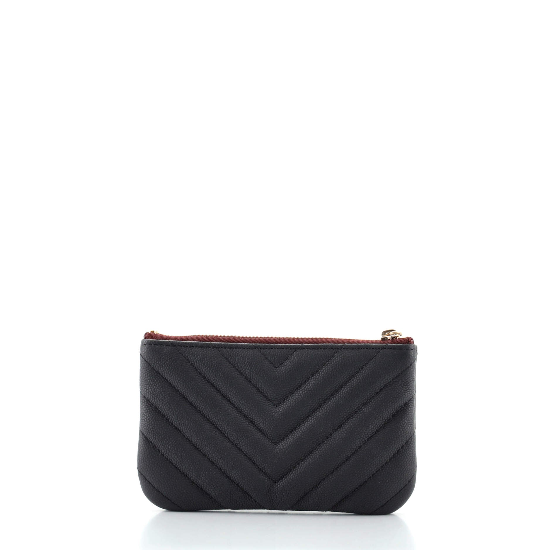 Classic O Case Pouch Chevron Caviar Mini