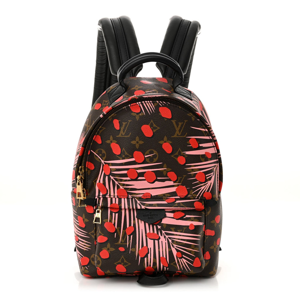 Monogram Jungle Dots Palm Springs Backpack PM Sugar Pink Poppy