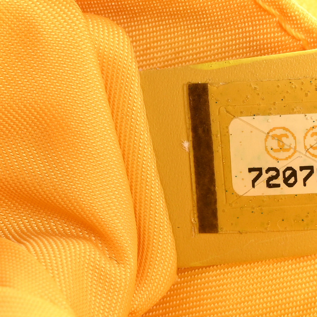 Nylon Travel Ligne Zip Wristlet Yellow