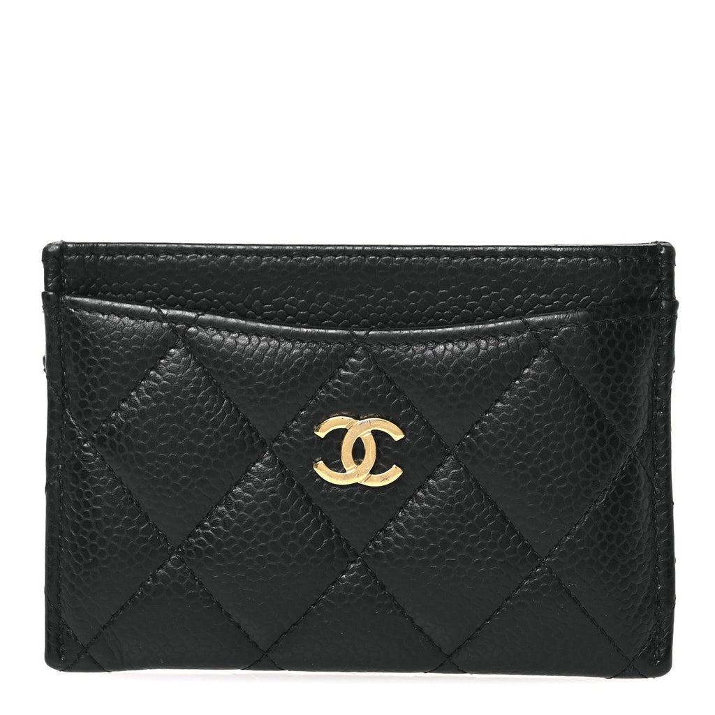 Caviar Quilted  Holder Black
