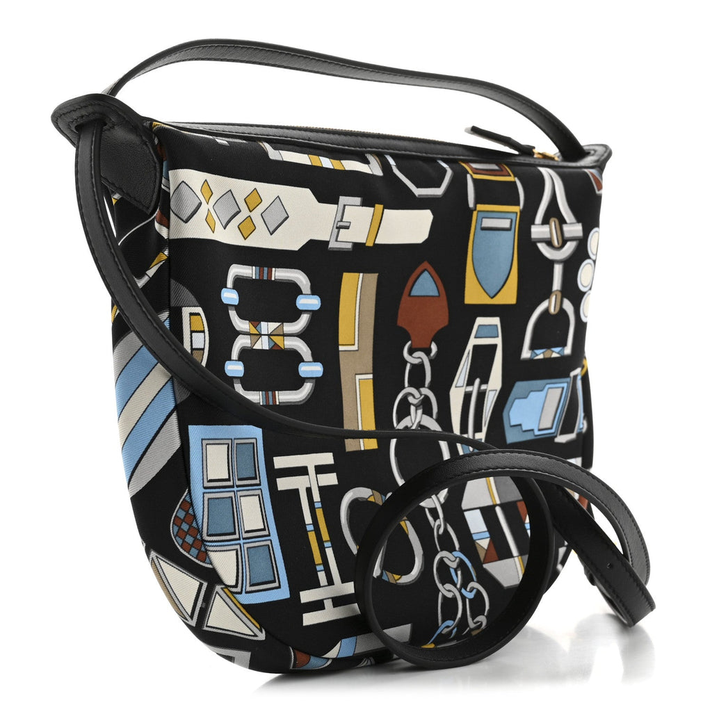 Silk Sursoie To Go Pouch Bleu Marine Craie Black