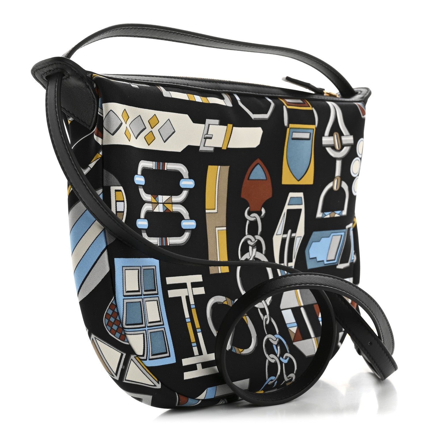 Silk Sursoie To Go Pouch Bleu Marine Craie Black