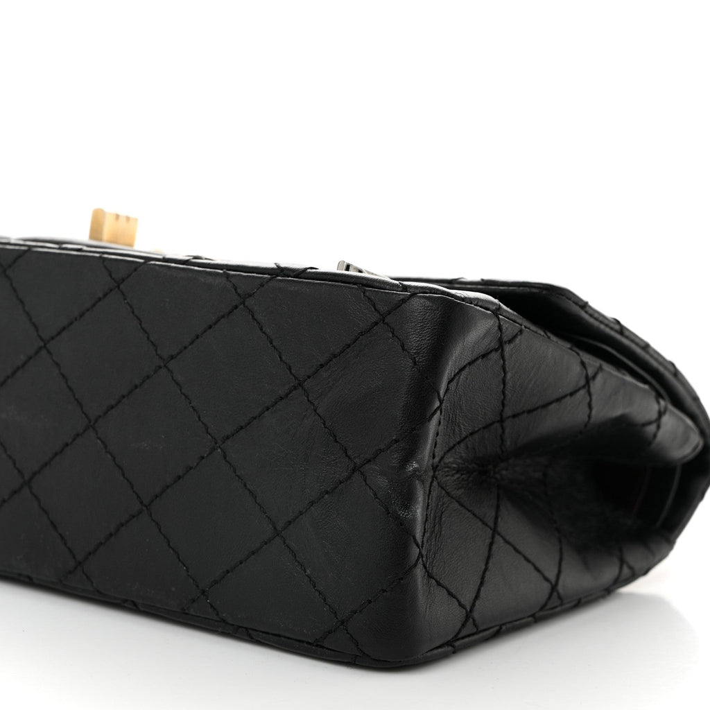 Aged Calfskin Lucky Charms 2.55 Reissue 225 Flap Black