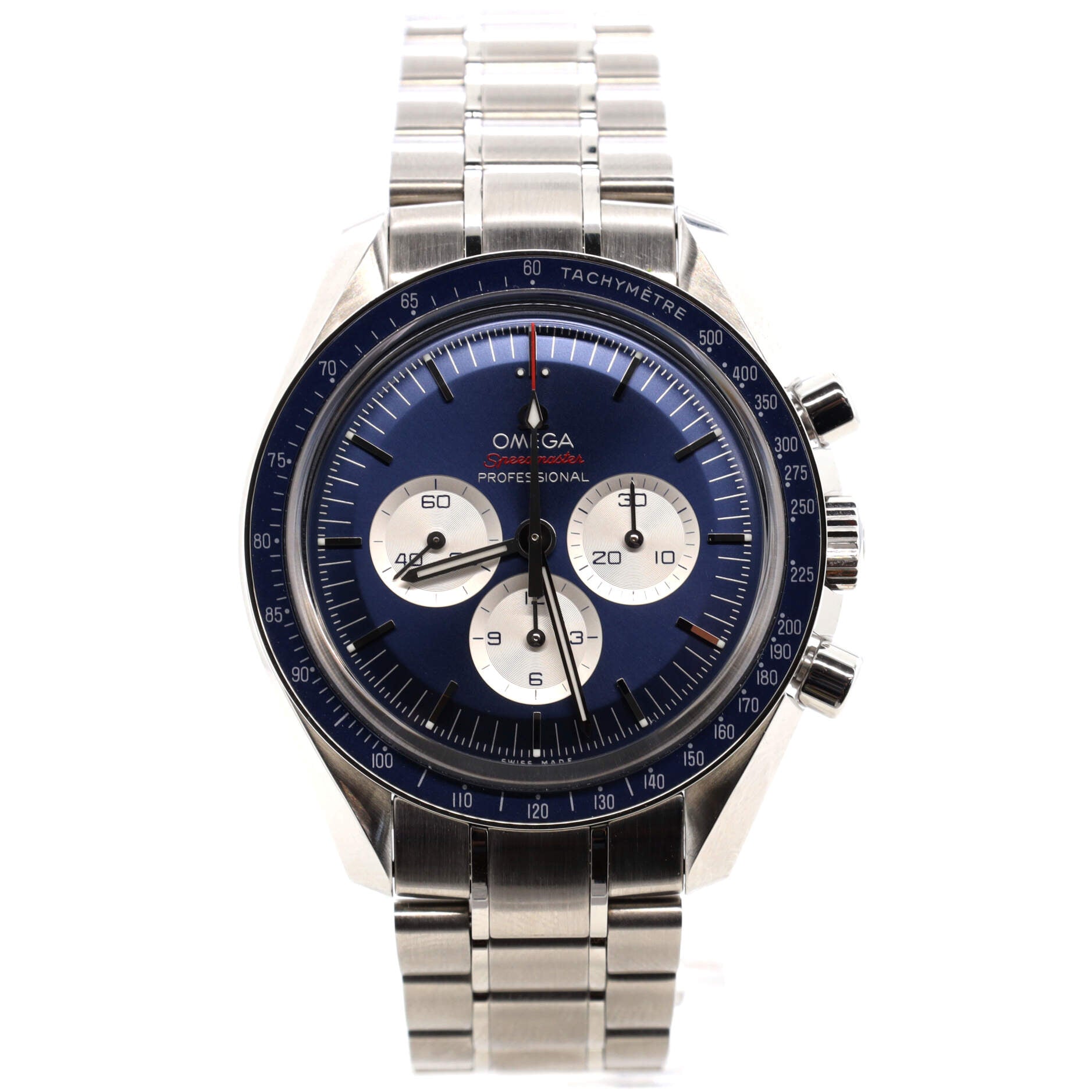 Speedmaster Professional Tokyo Olympic Chronograph Limited Edition Manual Watch Stainless Steel 42