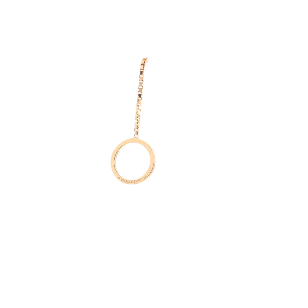 Logo Lariat Necklace 18K Rose Gold