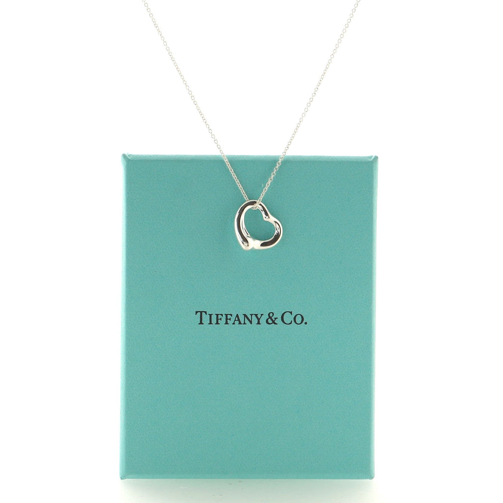 Elsa Peretti Open Heart Pendant Necklace Sterling Silver
