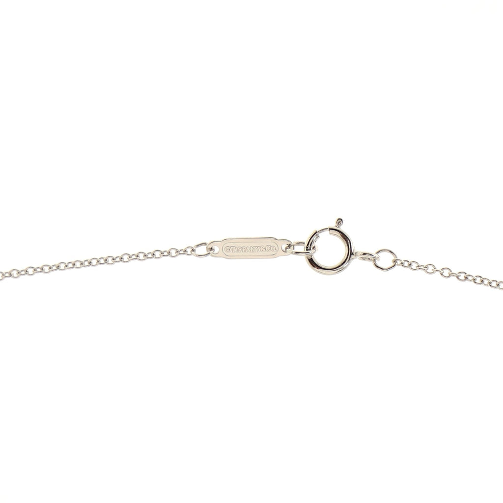 Metro Peace Pendant Necklace 18K White Gold with Diamonds Mini
