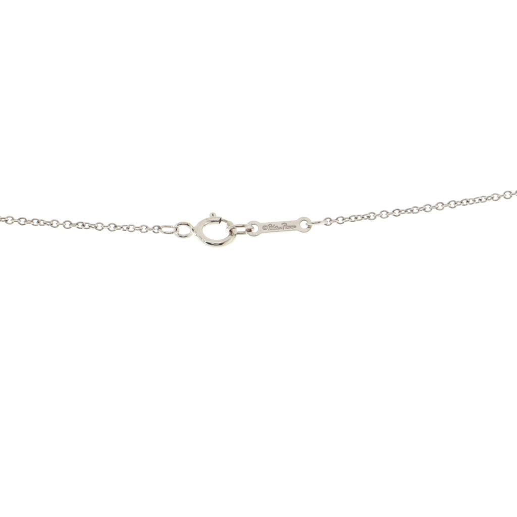 Paloma Picasso Loving Heart Pendant Necklace 18K White Gold with Diamonds