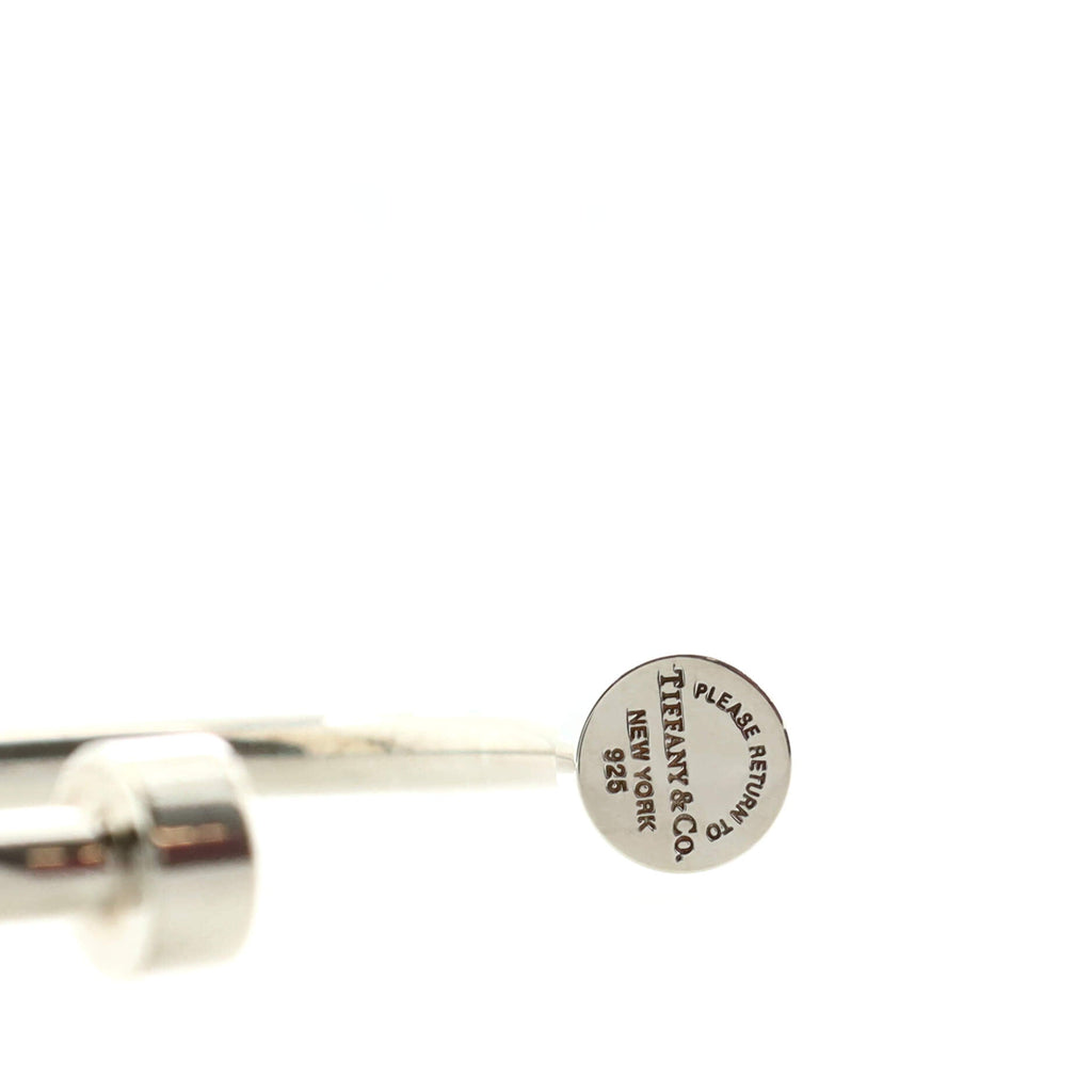 Return to Narrow Circle Edge Cuff Bracelet Sterling Silver