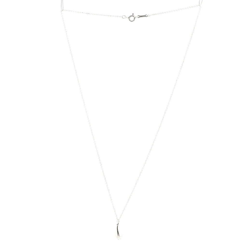 Elsa Peretti Teardrop Pendant Necklace Sterling Silver