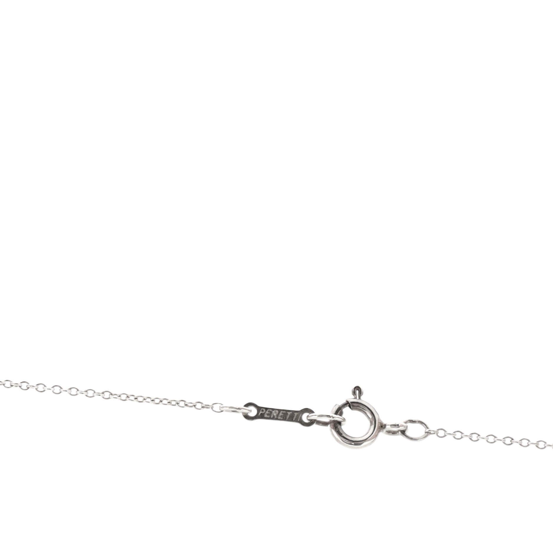 Elsa Peretti Teardrop Pendant Necklace Sterling Silver
