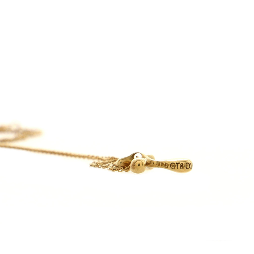 Elsa Peretti Cross Pendant Necklace 18K Yellow Gold