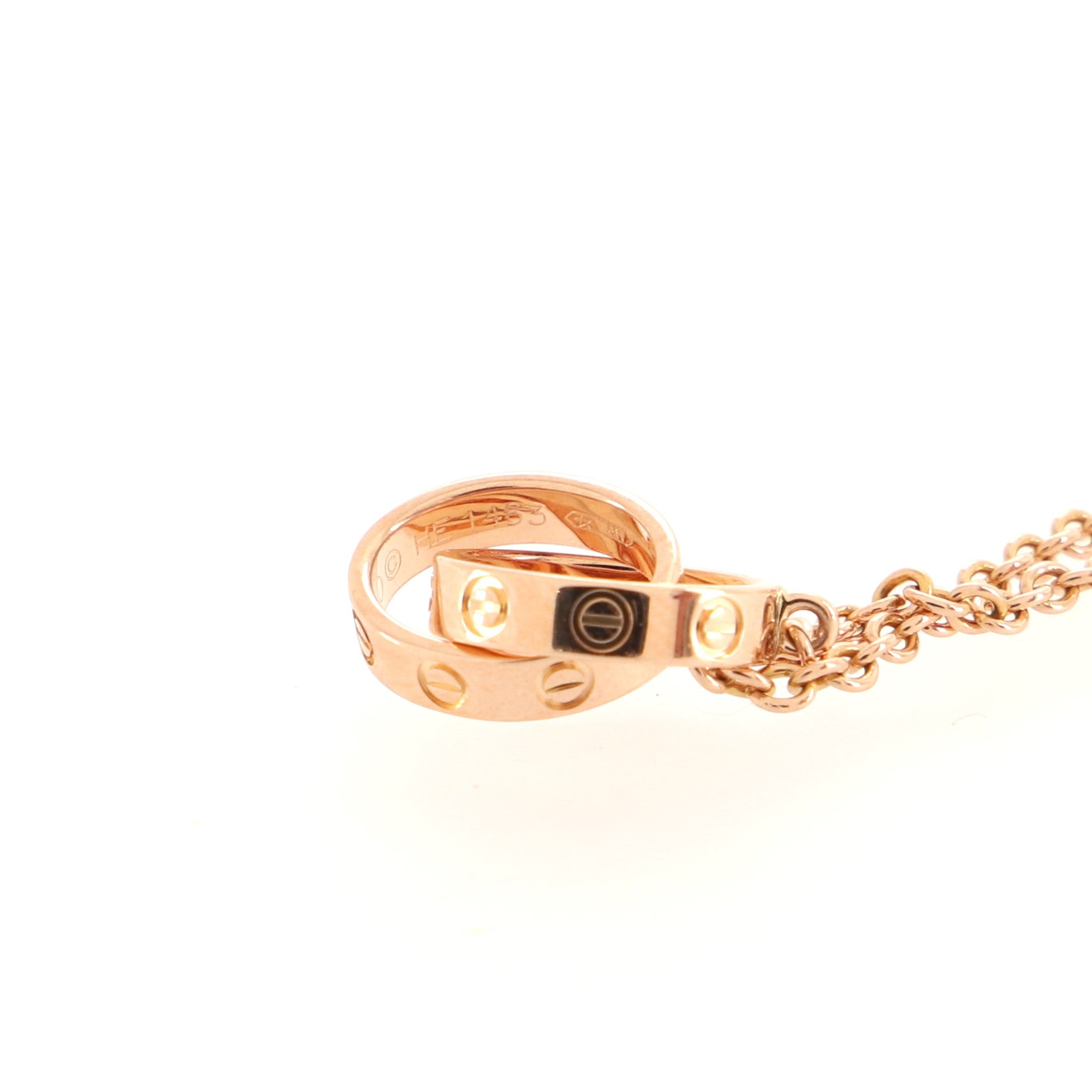Love Interlocking Necklace 18K Rose Gold