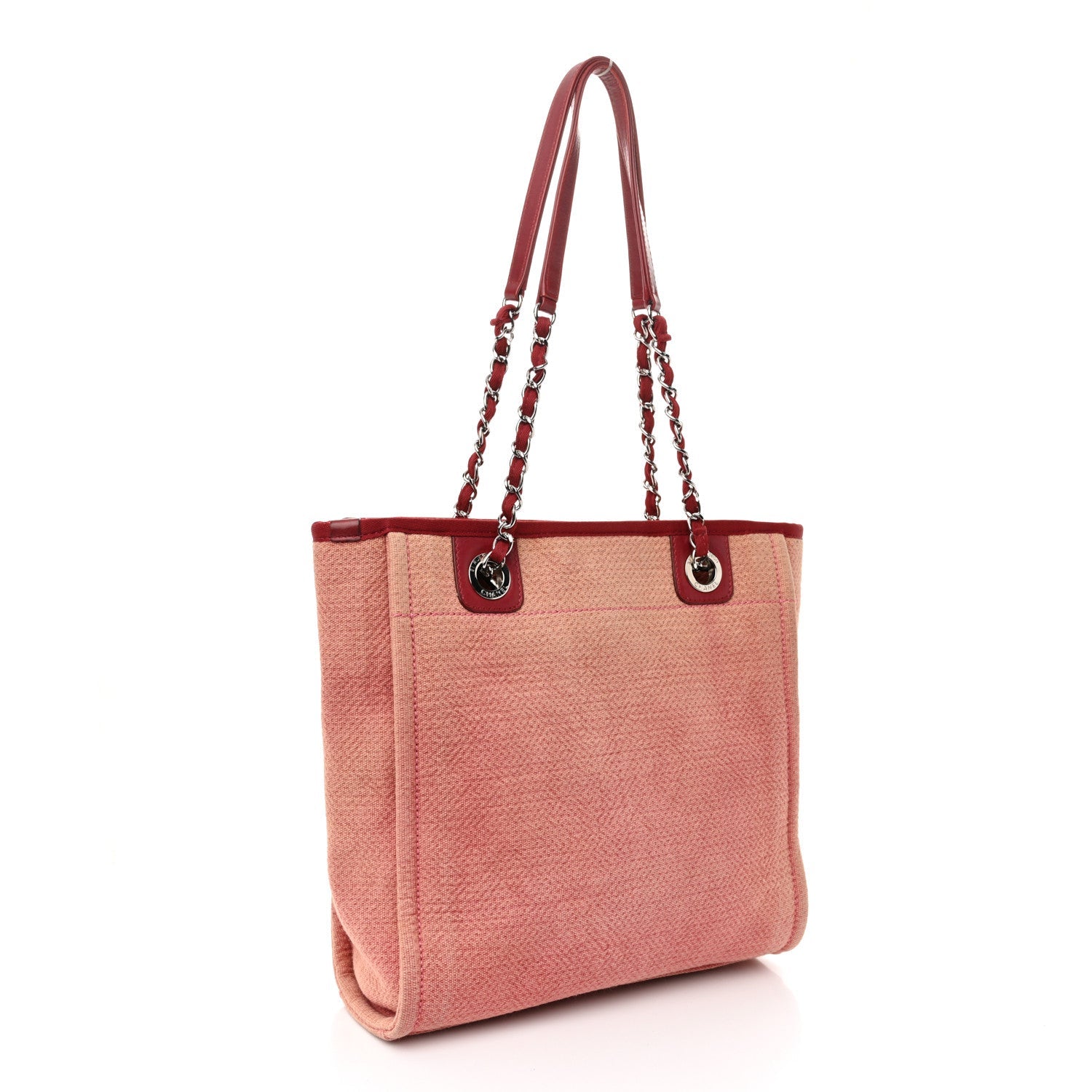 Canvas Mini Deauville Tote Red