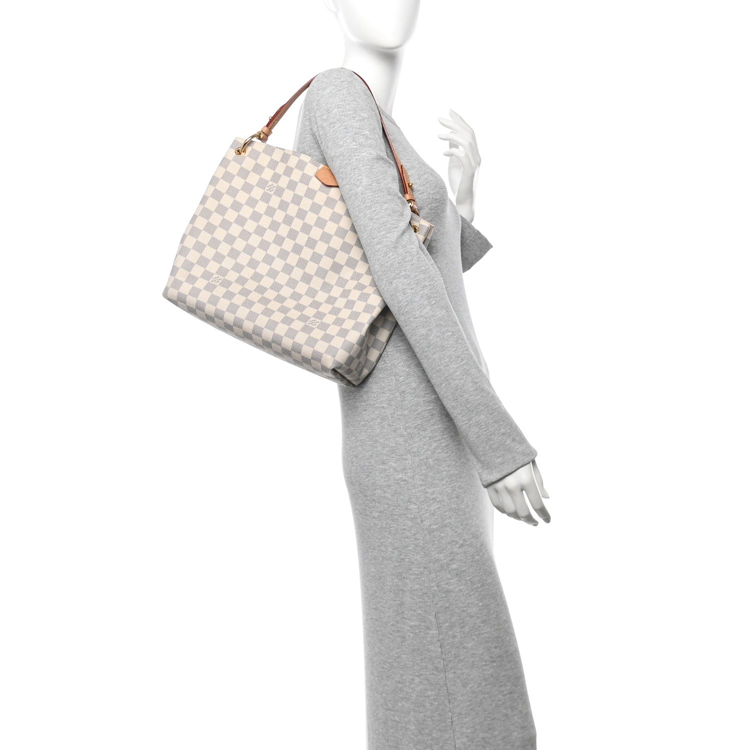 Damier Azur Graceful PM Rose Ballerine