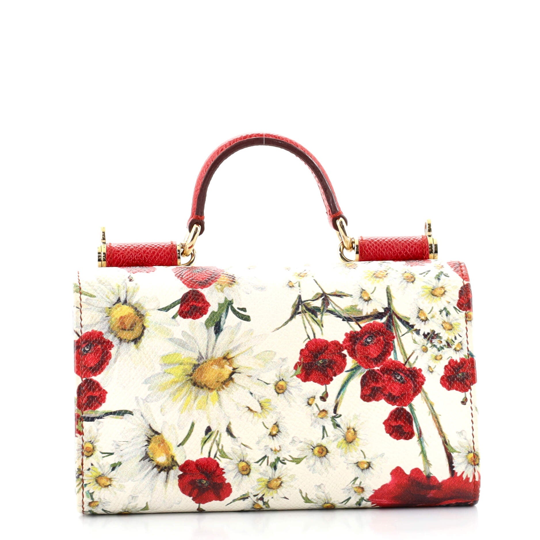 Sicily Wallet on Chain Printed Leather Mini