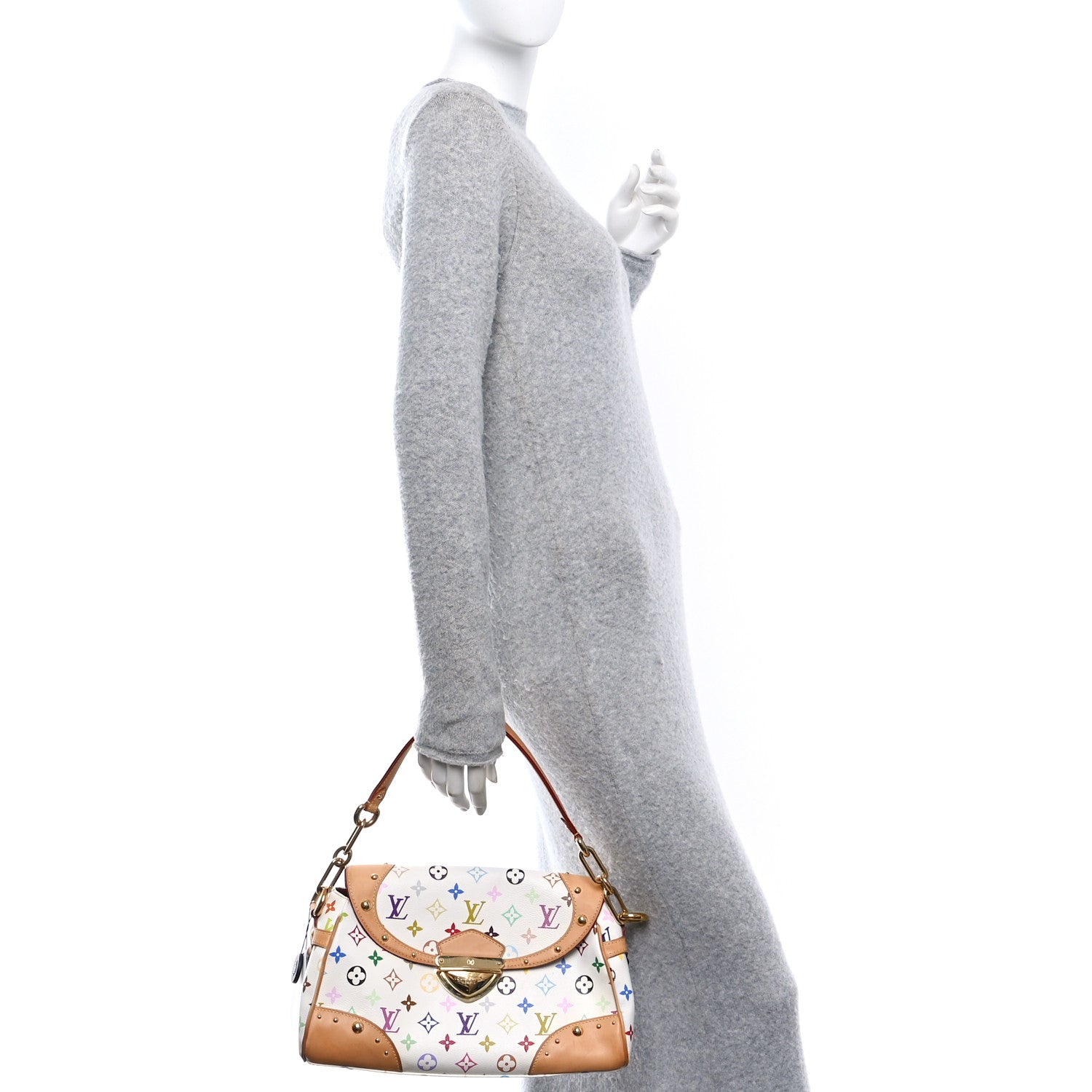 Monogram Multicolor Beverly MM White