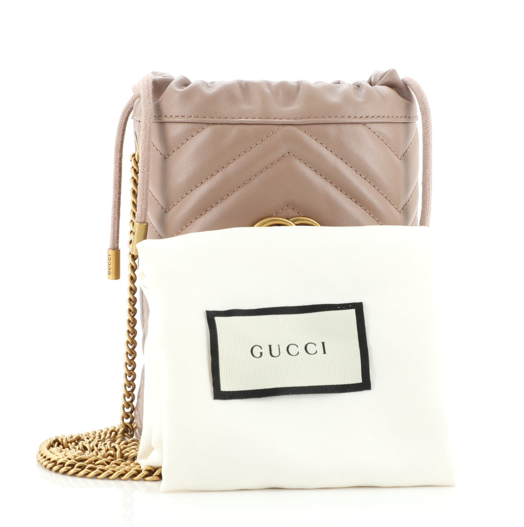 GG Marmont Bucket Bag Matelasse Leather Mini