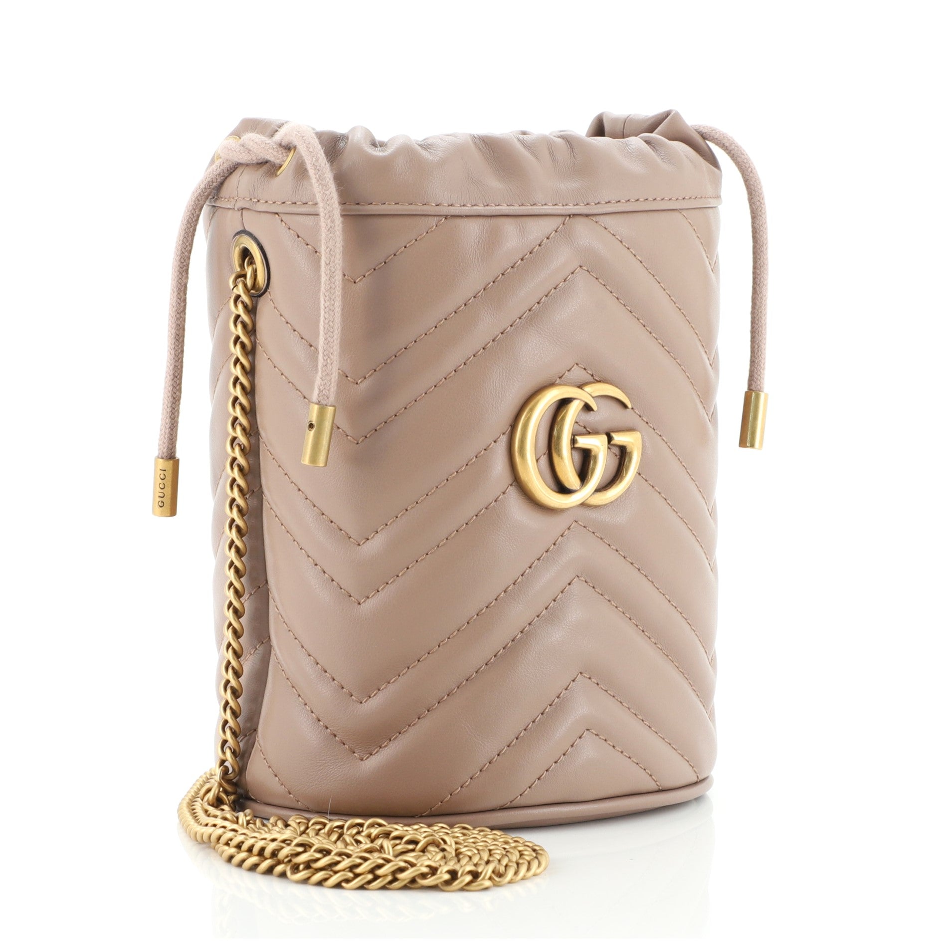 GG Marmont Bucket Bag Matelasse Leather Mini