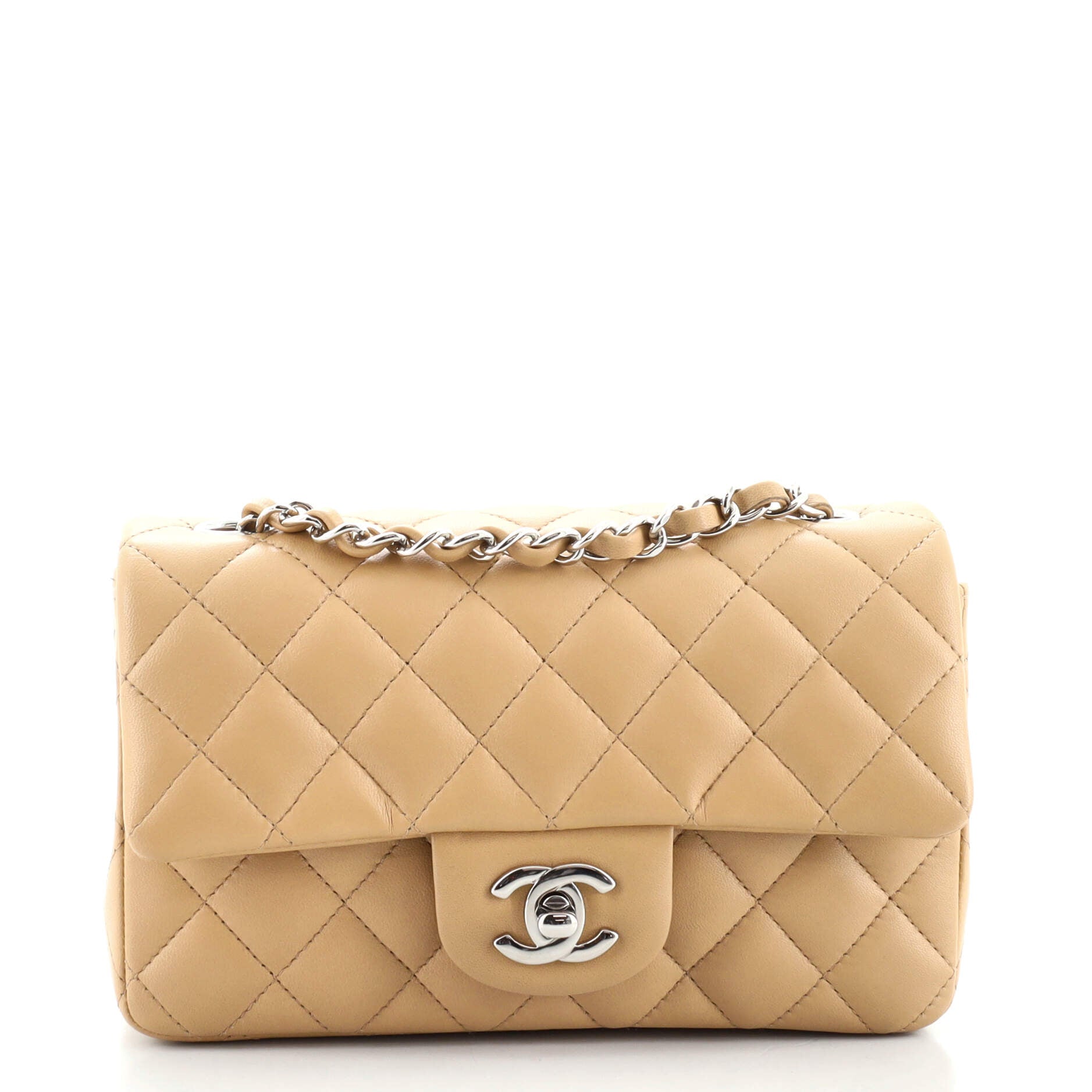 Classic Single Flap Bag Quilted Lambskin Mini
