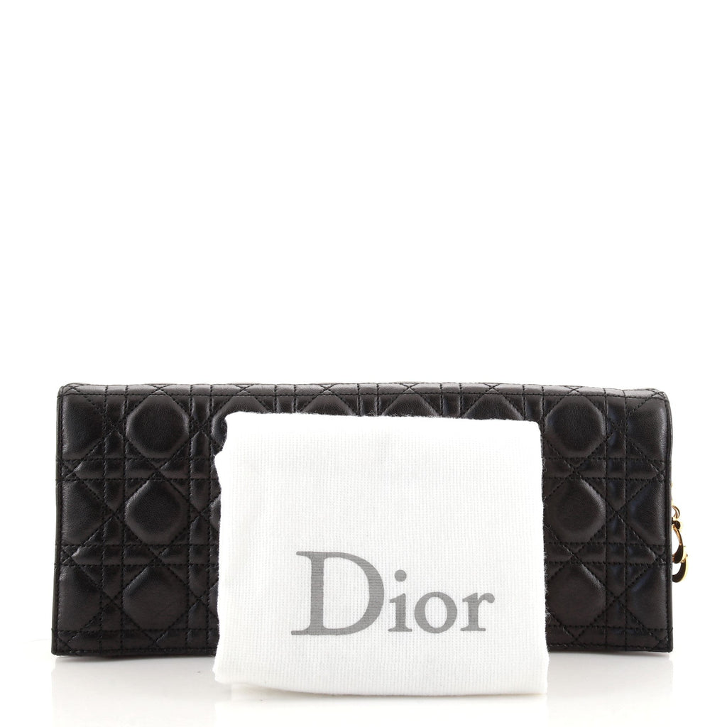 Lady Dior Clutch Cannage Quilt Leather
