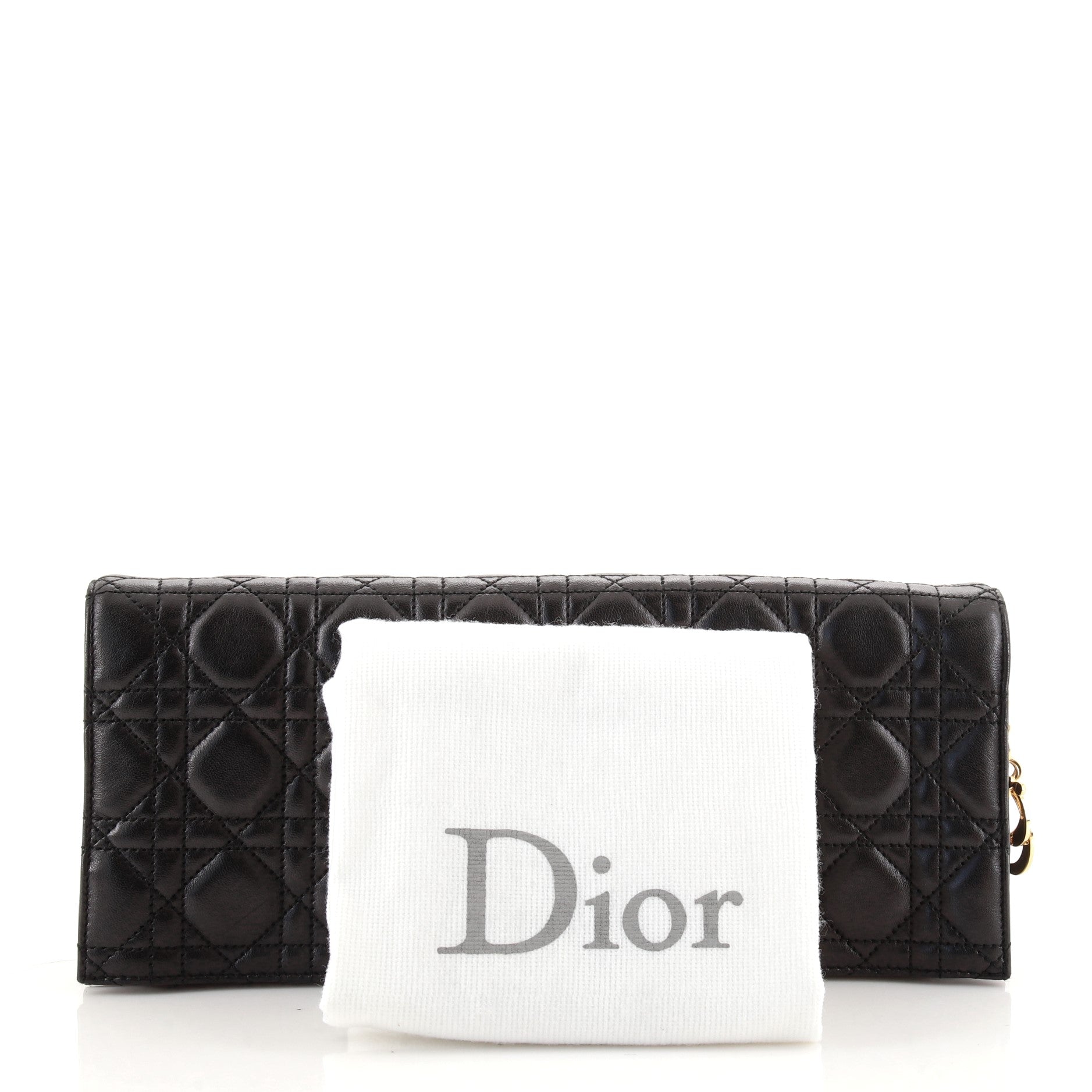 Lady Dior Clutch Cannage Quilt Leather