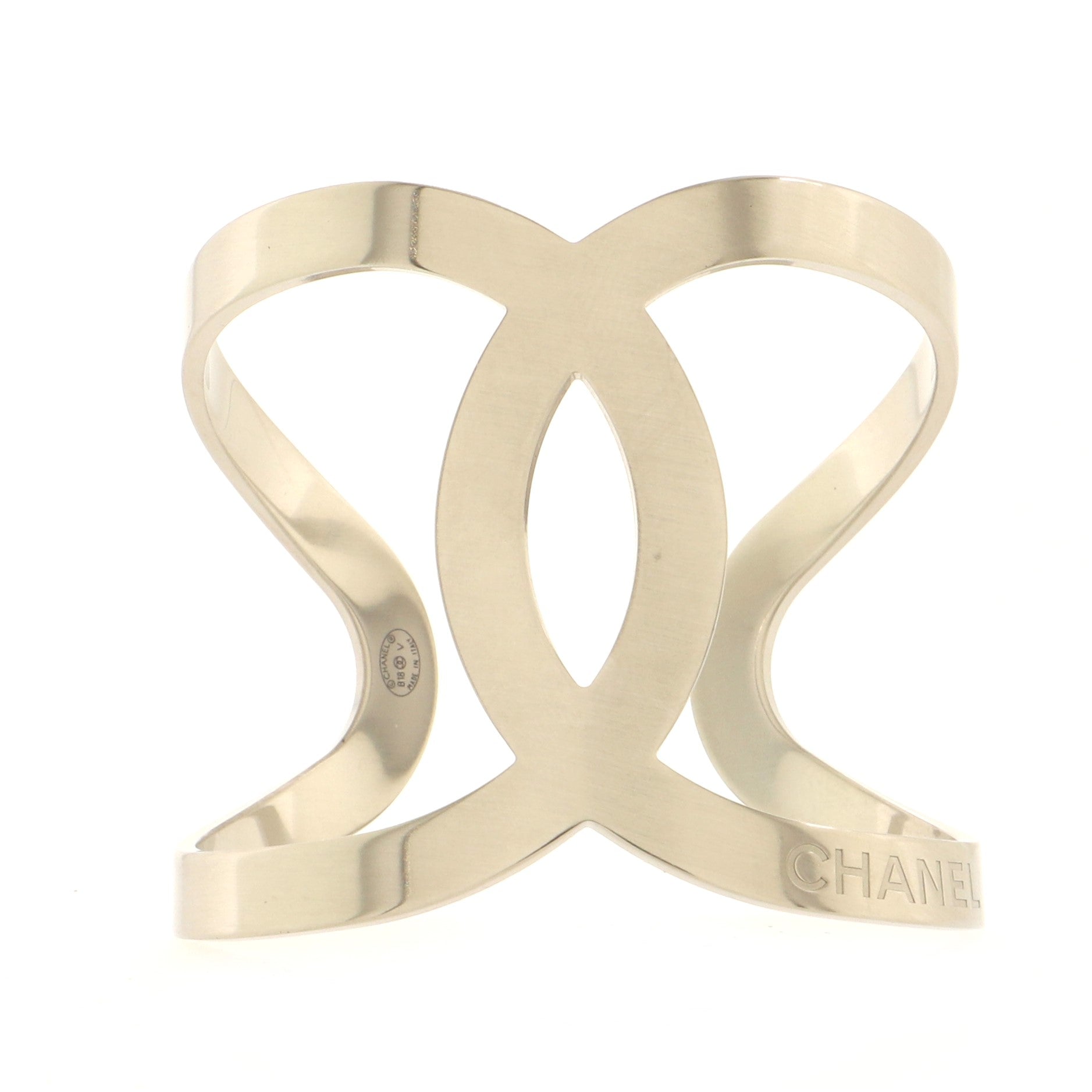 CC Cut-Out Cuff Bracelet Metal Wide