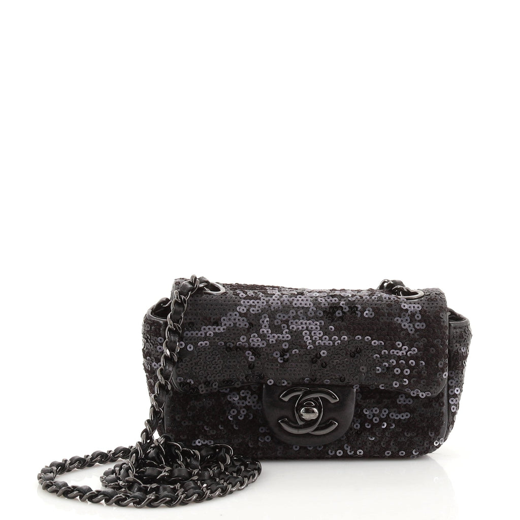 Moonlight On The Water Flap Bag Sequins Mini