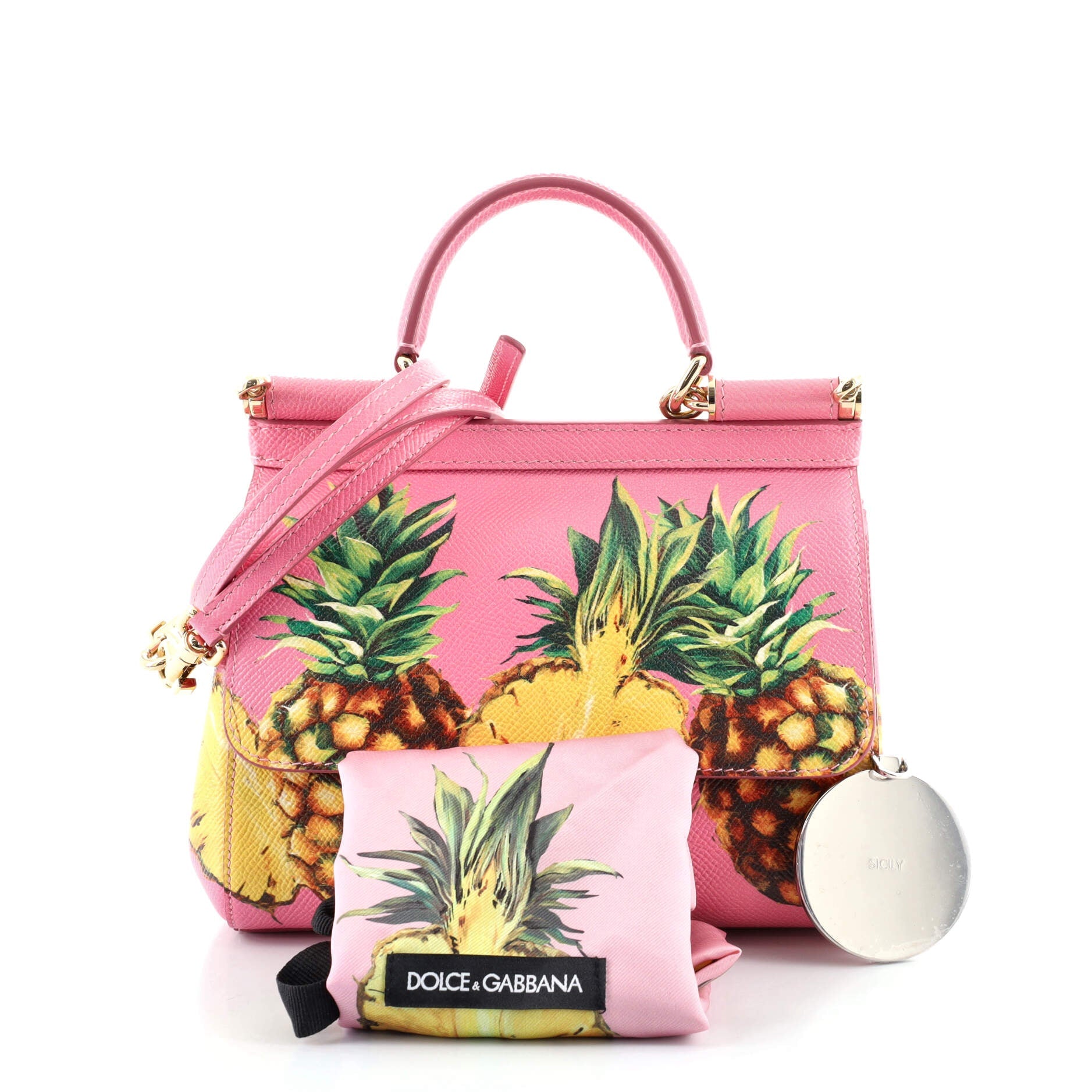 Miss Sicily Bag Printed Leather Mini