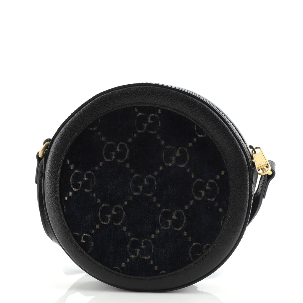 Ophidia Round Shoulder Bag GG Velvet Mini