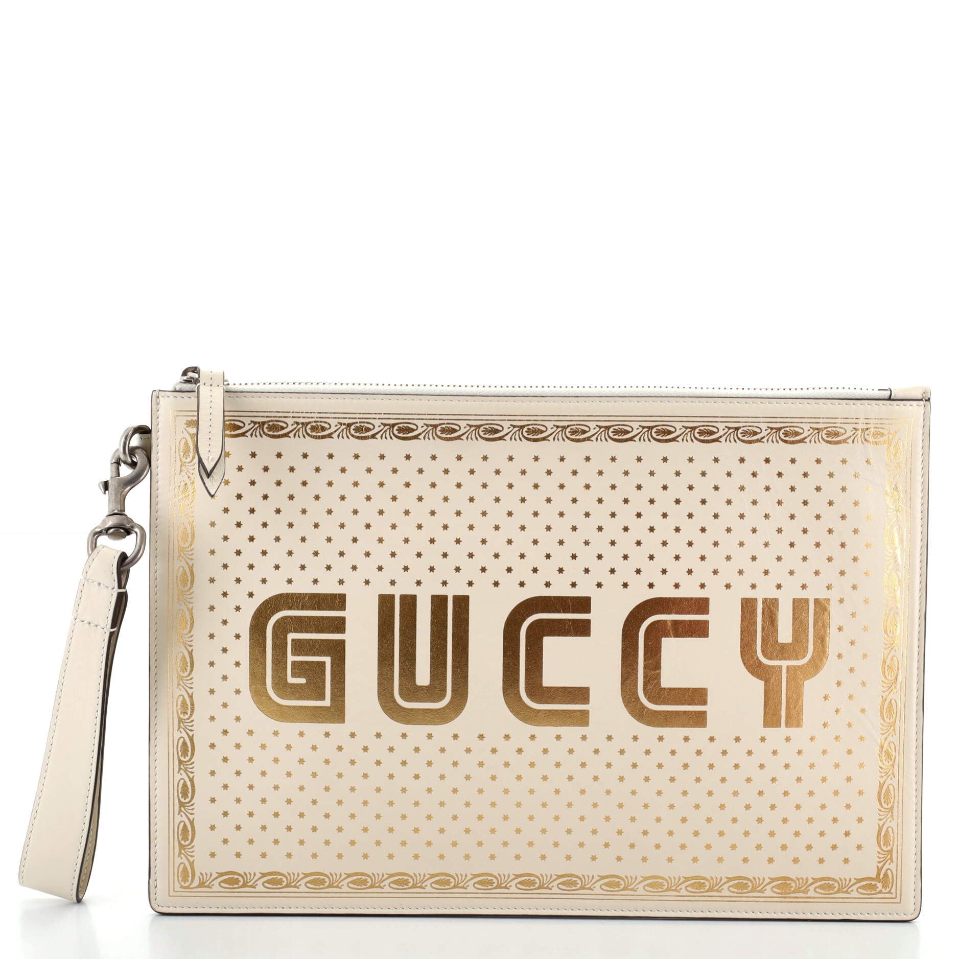 Wristlet Clutch Limited Edition Printed Leather