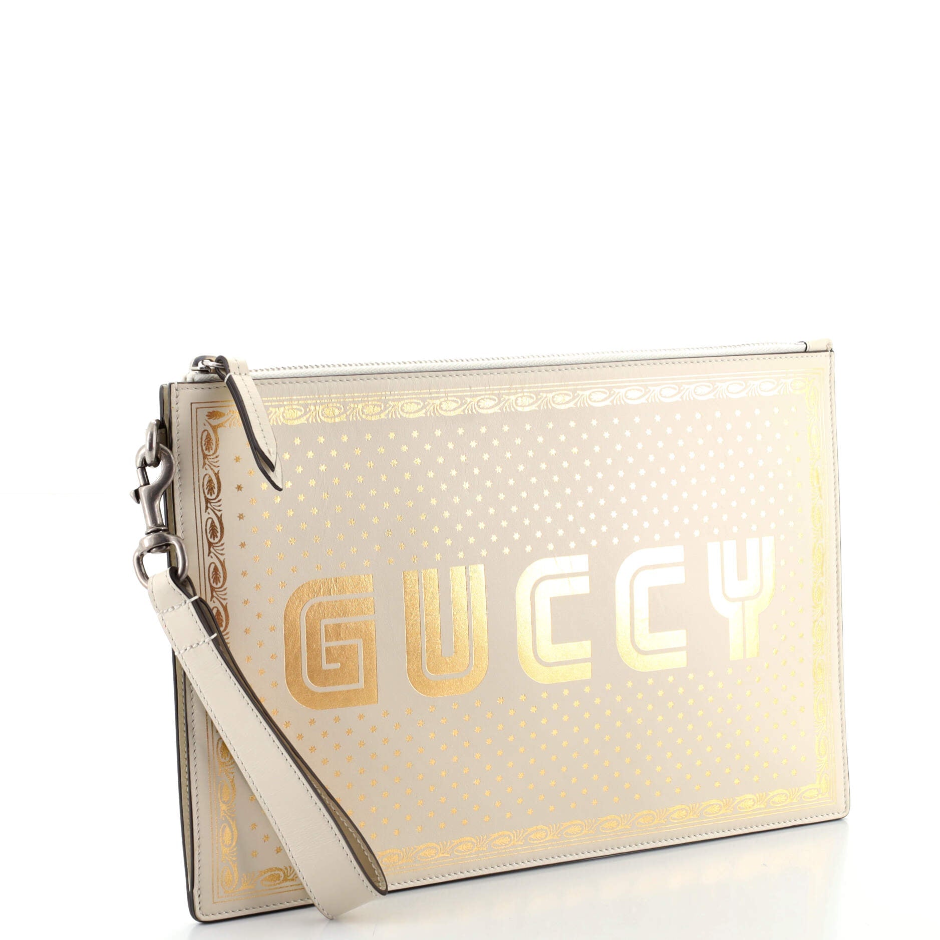 Wristlet Clutch Limited Edition Printed Leather
