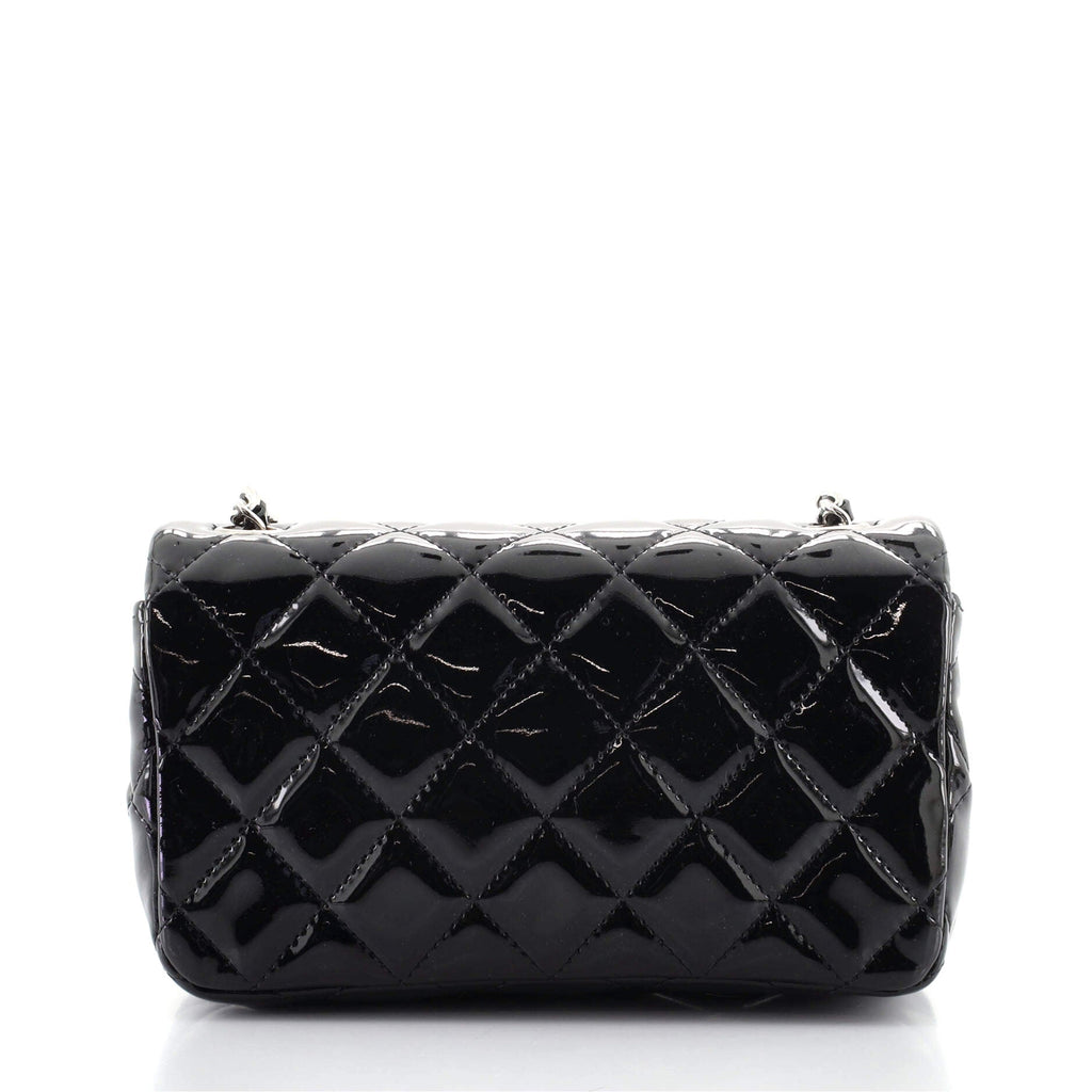 Classic Single Flap Bag Quilted Patent Mini