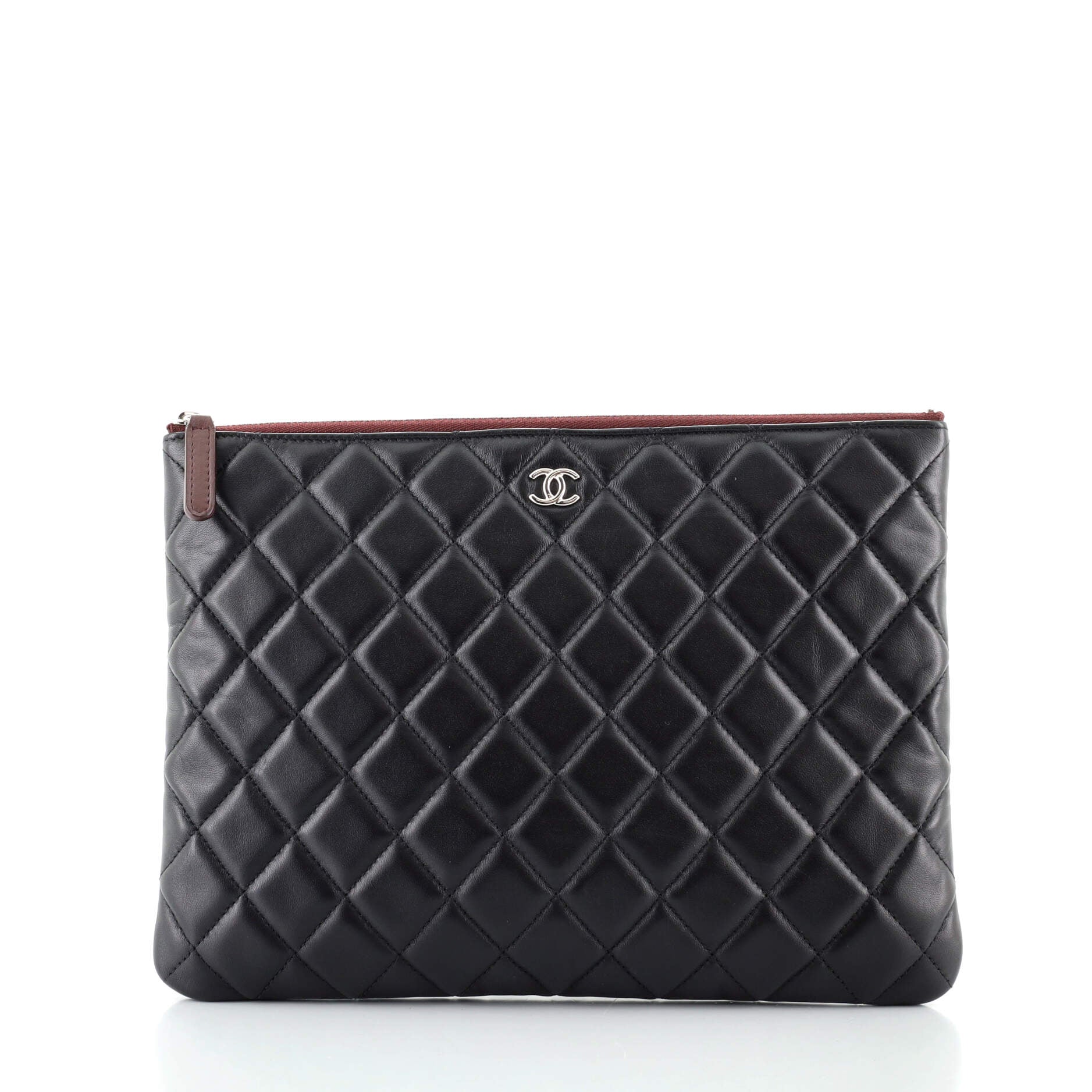 O Case Clutch Quilted Lambskin Medium
