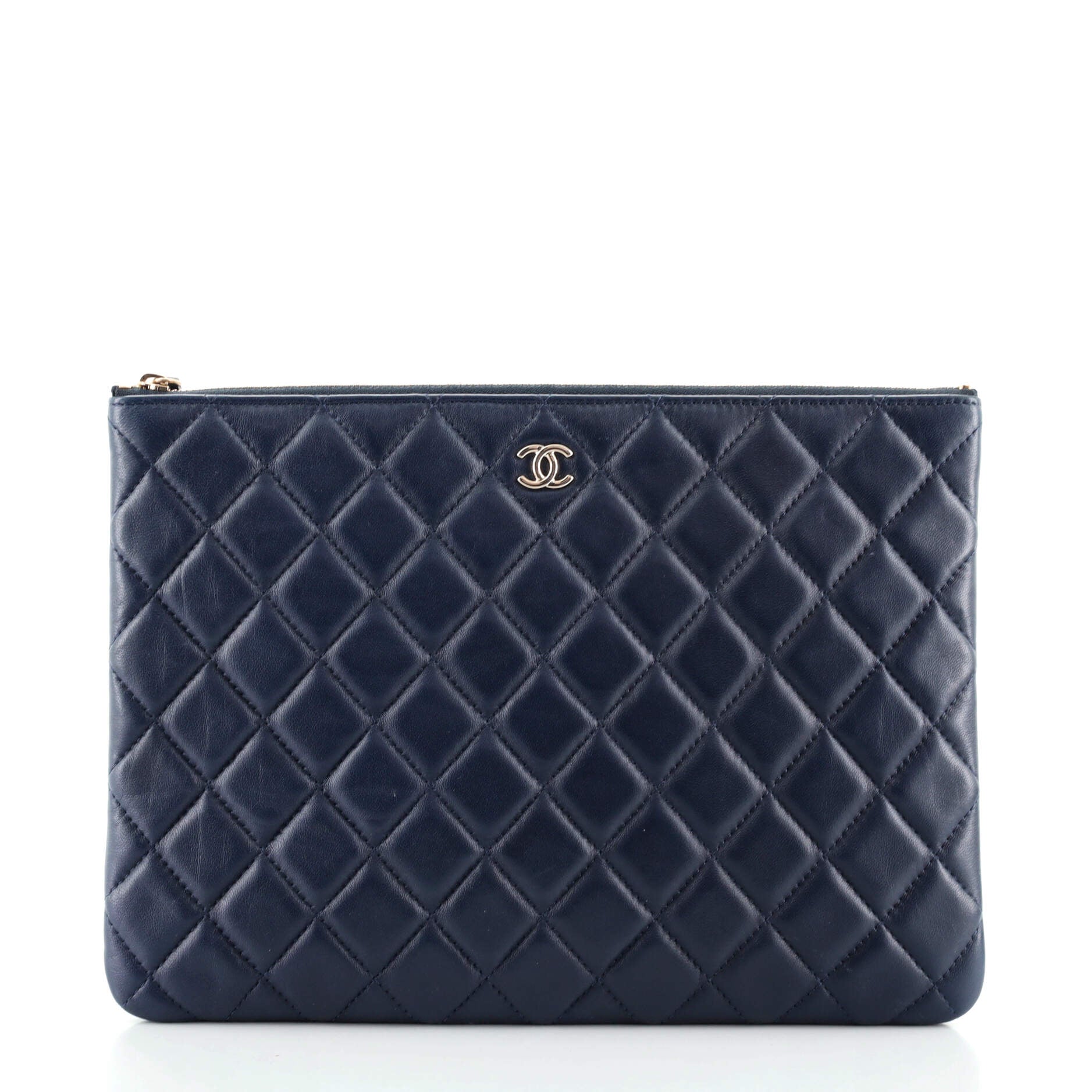 O Case Clutch Quilted Lambskin Medium
